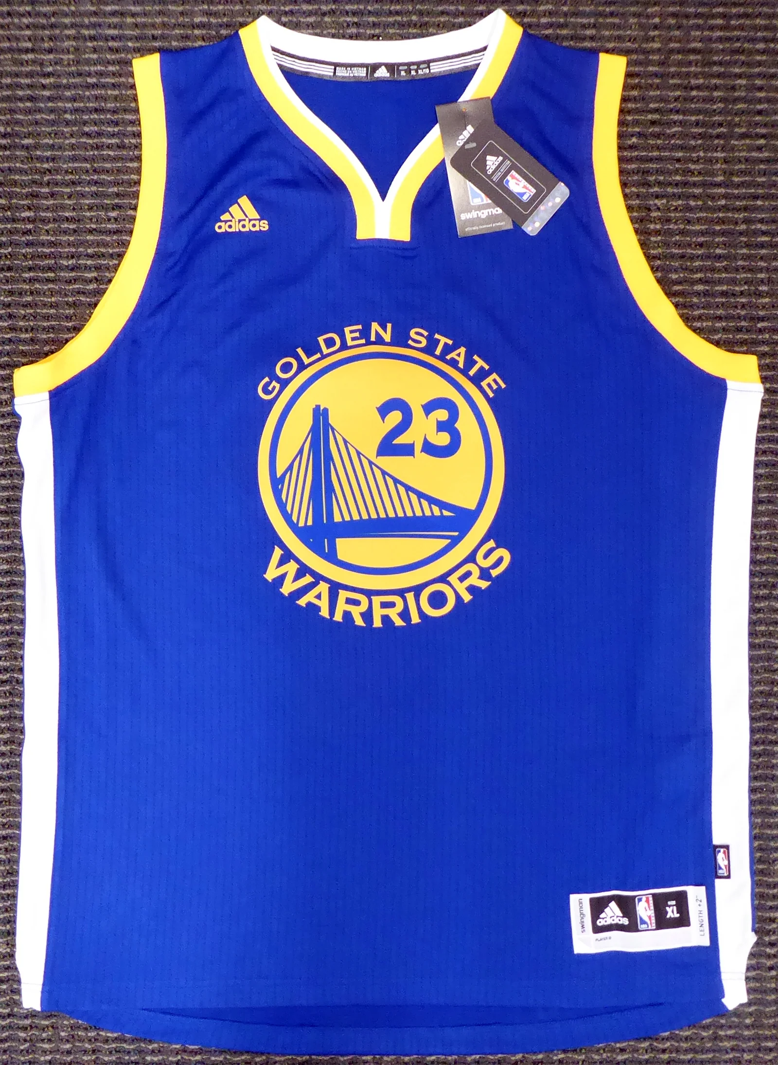 Draymond Green Unsigned Golden State Warriors Blue Adidas Swingman Jersey Size XL Stock #177424 - Image 3