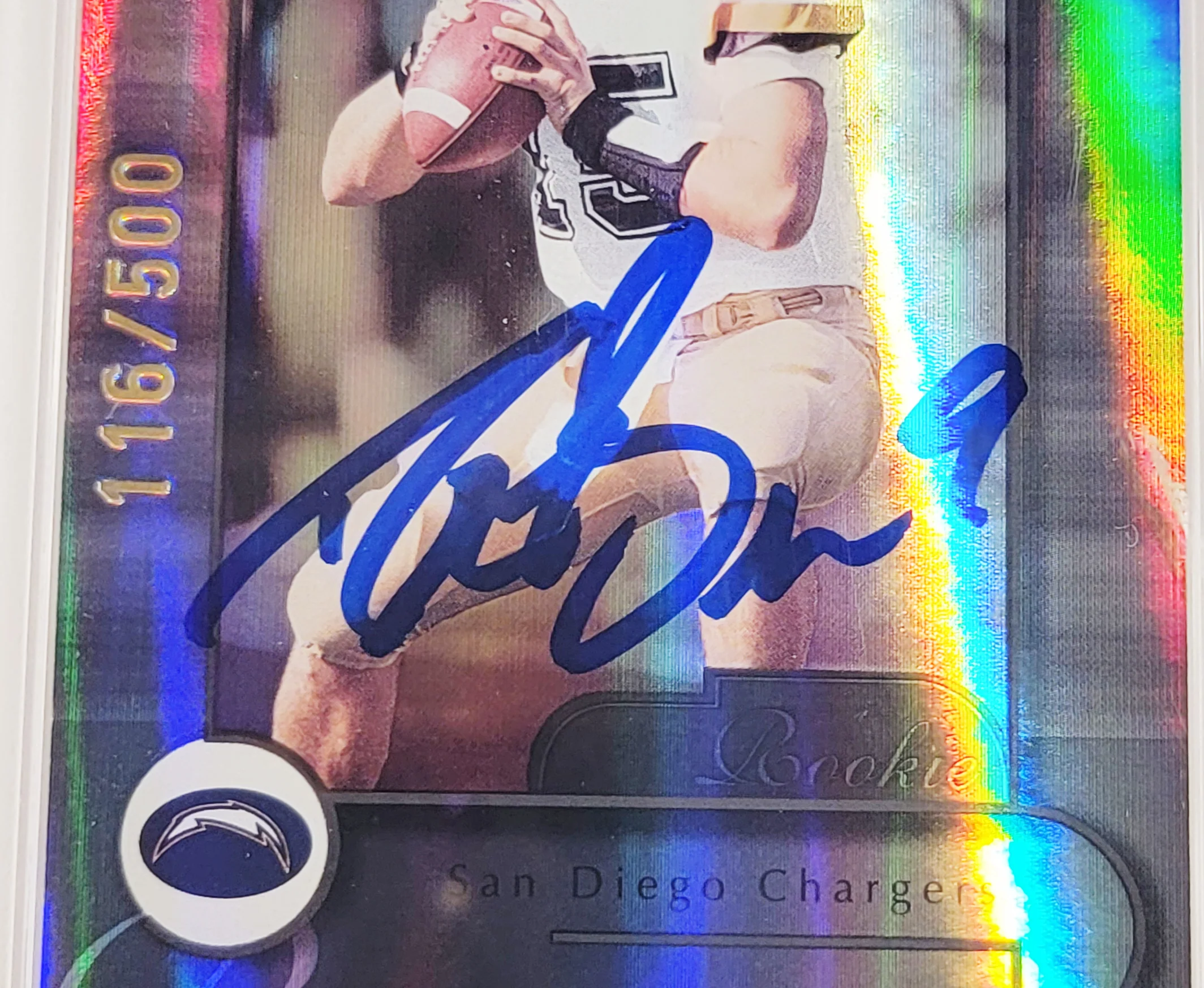 Drew Brees Autographed 2001 Donruss Elite Rookie Card #102 New Orleans Saints Auto Grade Gem Mint 10 #116/500 PSA/DNA #64838091 - Image 3