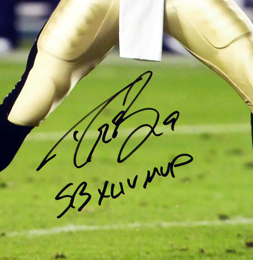 Drew Brees Autographed Framed 16x20 Photo New Orleans Saints "SB XLIV MVP" Beckett BAS Stock #200334 - Image 3
