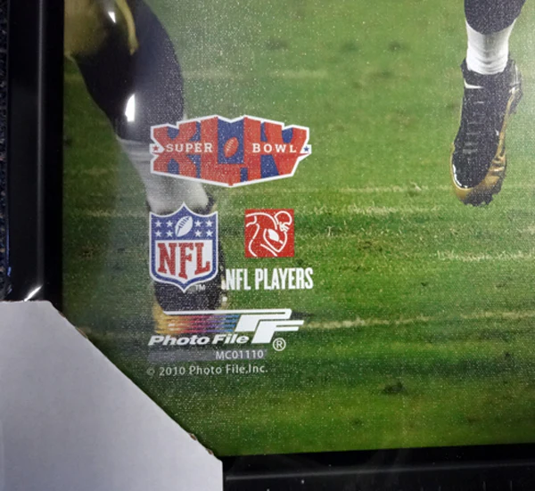 Drew Brees Autographed Framed 24x30 Canvas Photo New Orleans Saints #/9 PSA/DNA Stock #94475 - Image 3