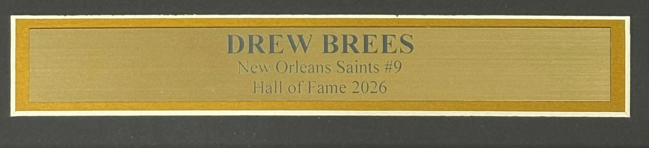 Drew Brees Signed Framed 16x20 New Orleans Saints Black Jersey Photo BAS - Image 3