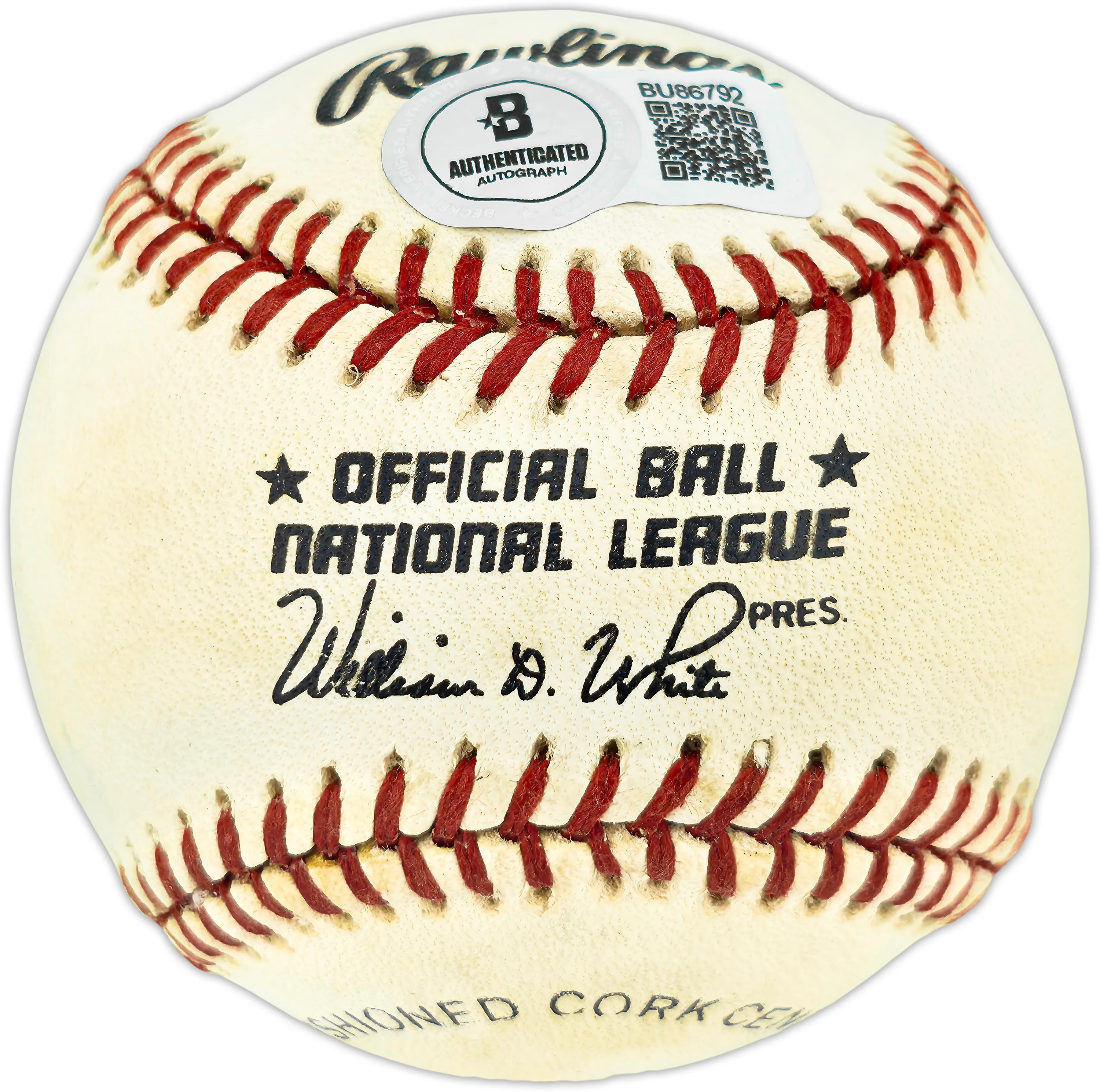 Duke Snider Autographed Official NL Baseball Brooklyn Dodgers "Edwin Donald" Full Name Beckett BAS QR #BU86792 - Image 4
