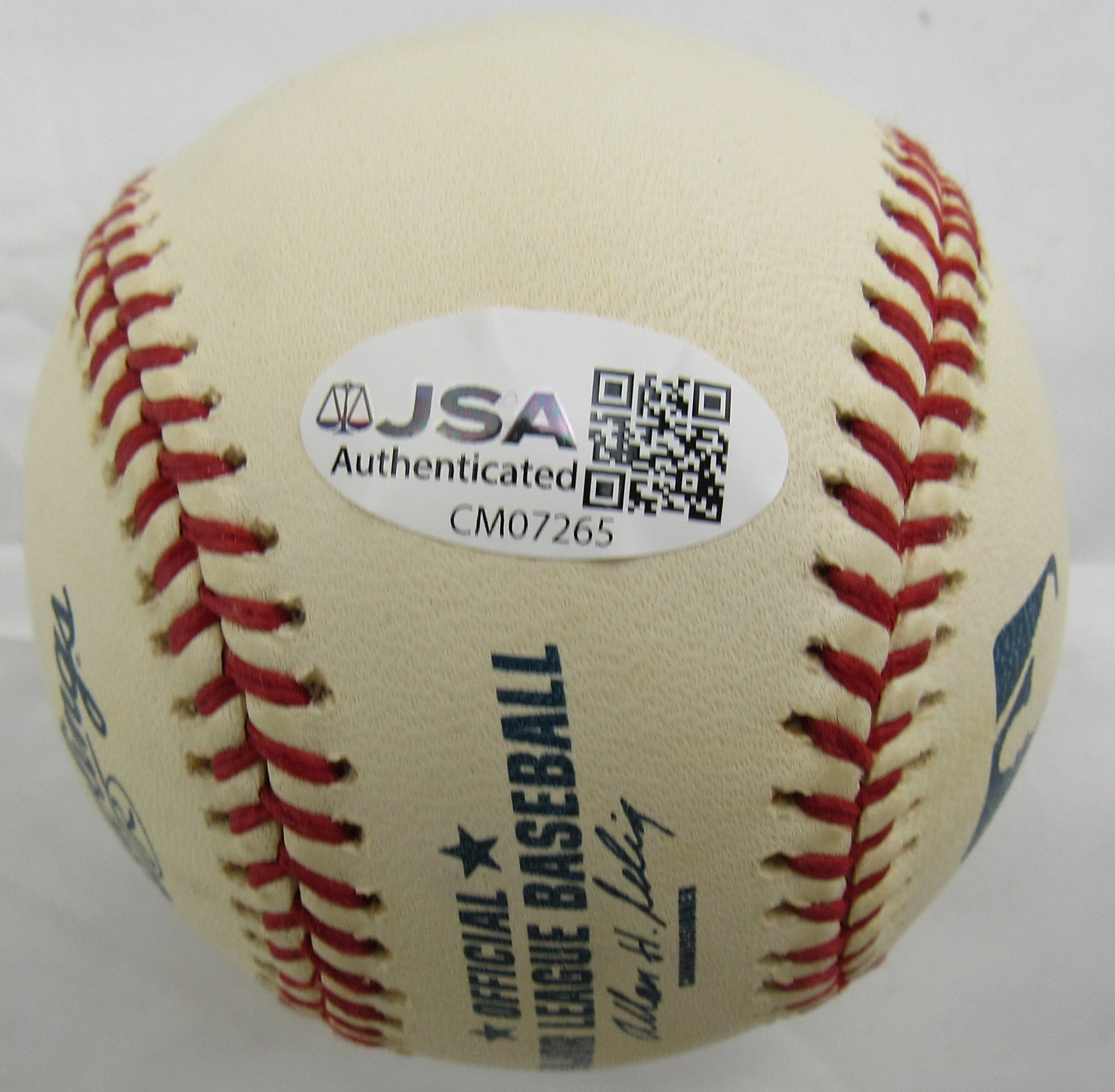 Warren Spahn Signed Auto Rawlings Baseball JSA CM07265 w/363 Wins - Image 5