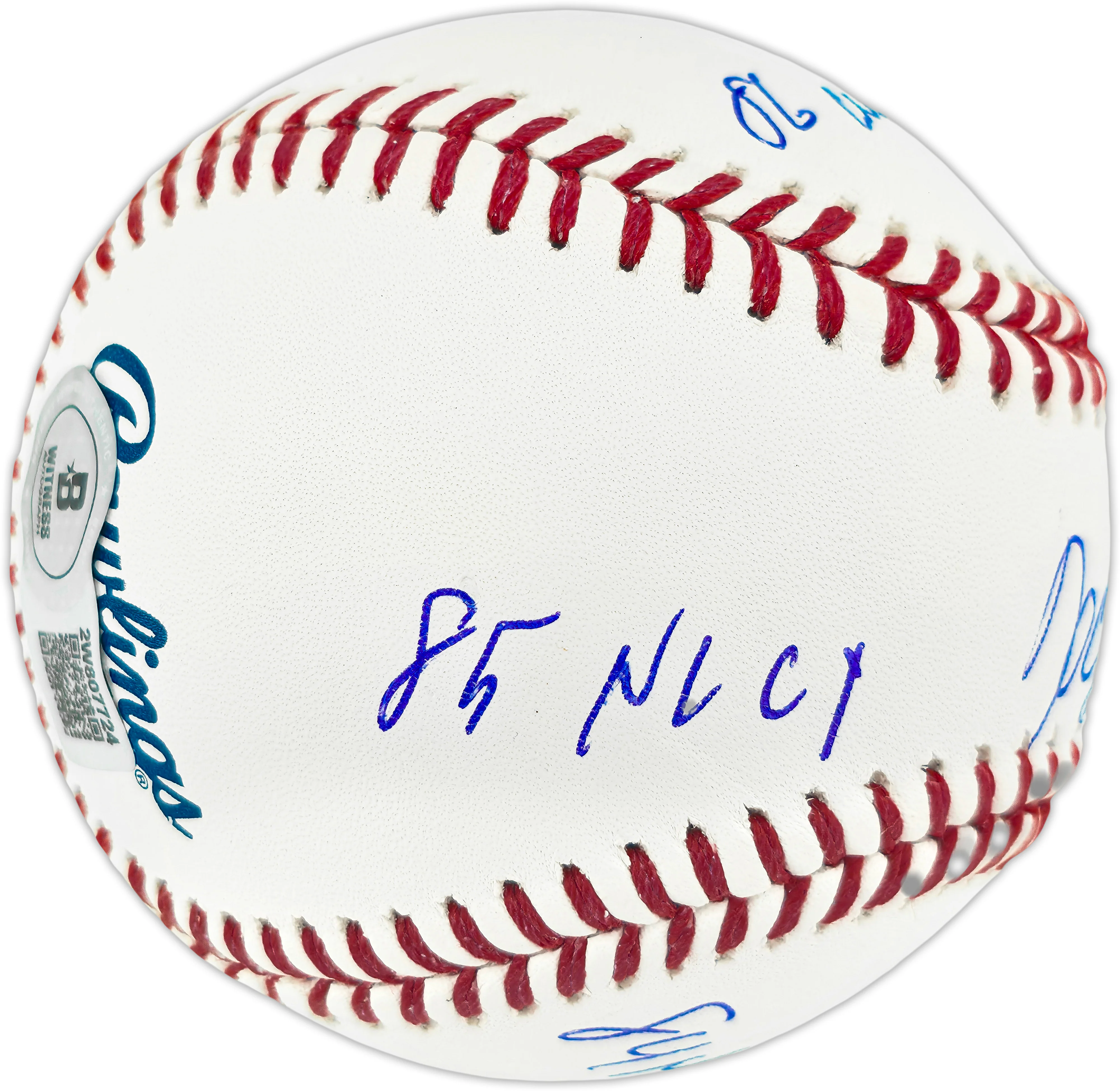 Dwight "Doc" Gooden Autographed Official MLB Baseball New York Mets "86 WS Champs, 84 NL ROY, 85 NL CY, Dr K" (Smudged) Beckett BAS Witness #2W807724 - Image 3