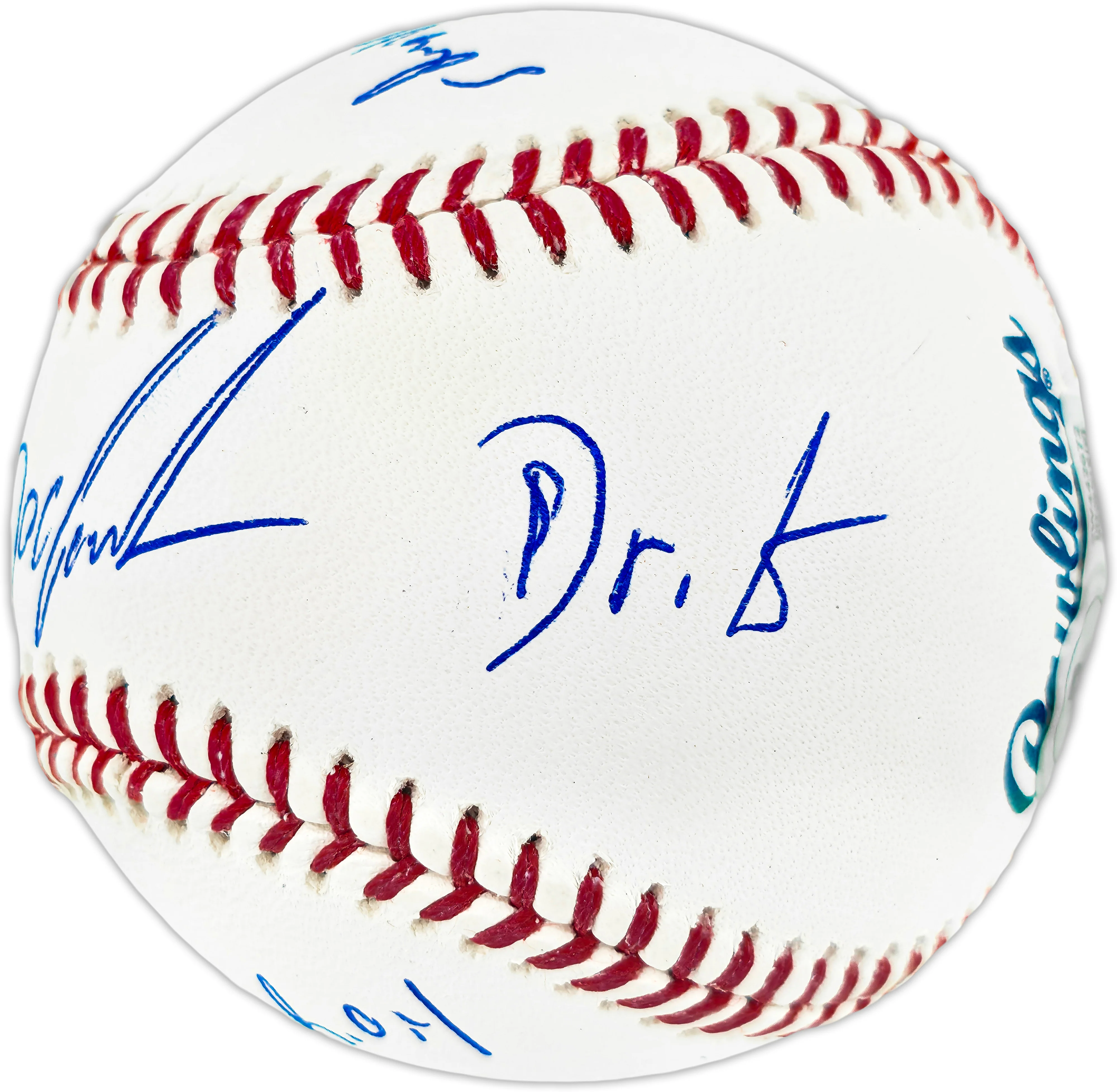 Dwight "Doc" Gooden Autographed Official Statball MLB Baseball New York Mets Beckett BAS Witness #2W442672 - Image 5