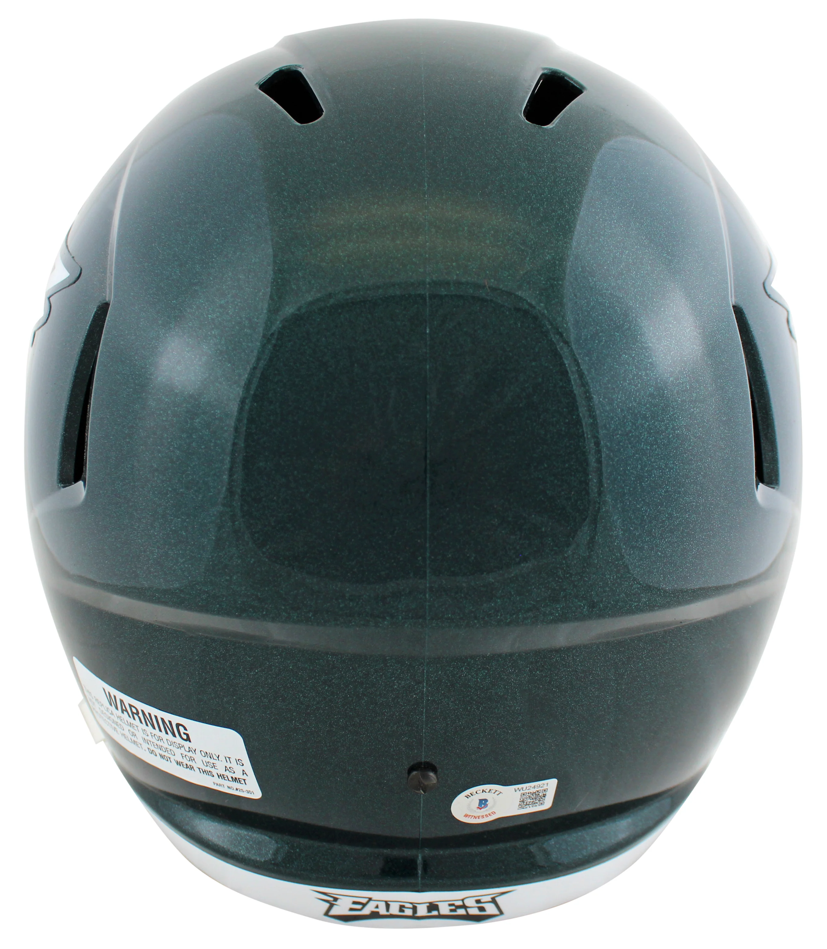 Eagles A.J. Brown Signed Full Size Speed Rep Helmet W/ Case BAS Witnessed - Image 4