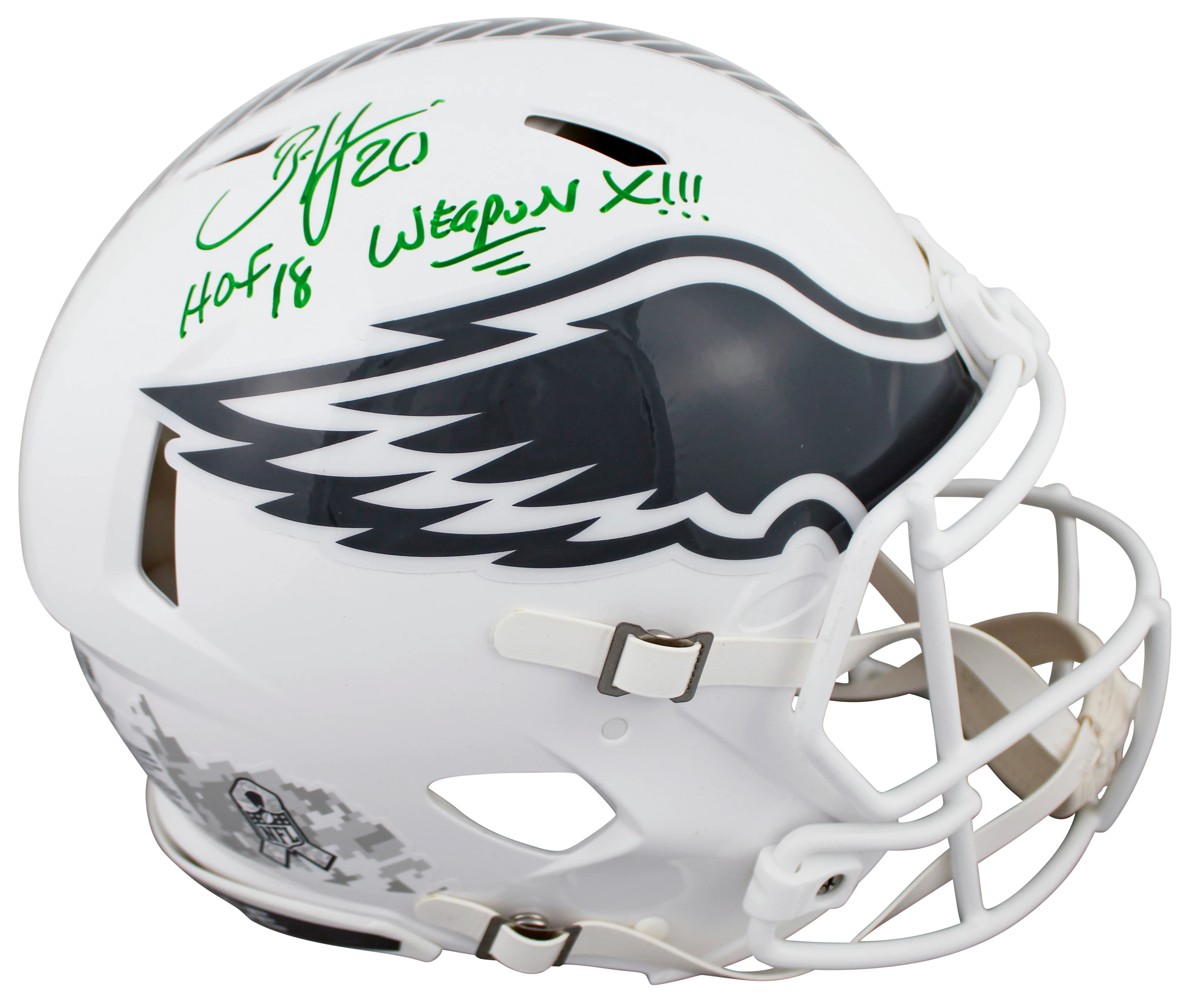 Eagles Brian Dawkins Signed STS III F/S Speed Proline Helmet W/ Case BAS Witness - Image 3