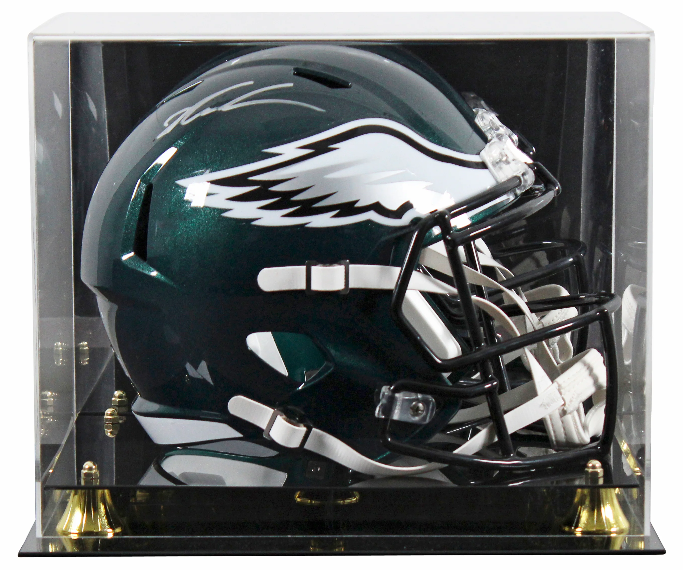 Eagles Jalen Carter Signed Full Size Speed Rep Helmet w/ Silver Sig & Case BAS W - Image 2