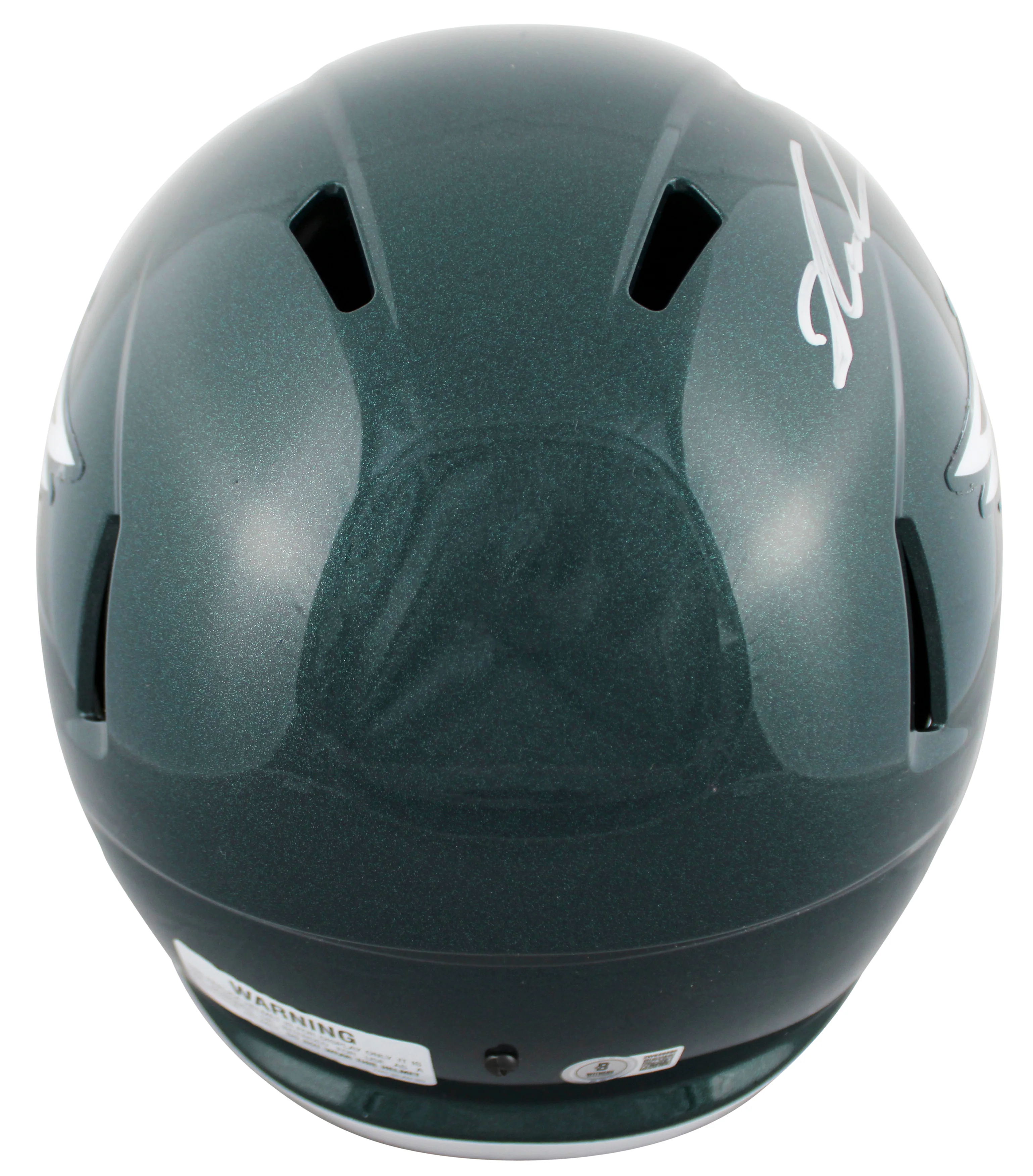 Eagles Jalen Carter Signed Full Size Speed Rep Helmet w/ Silver Sig & Case BAS W - Image 4