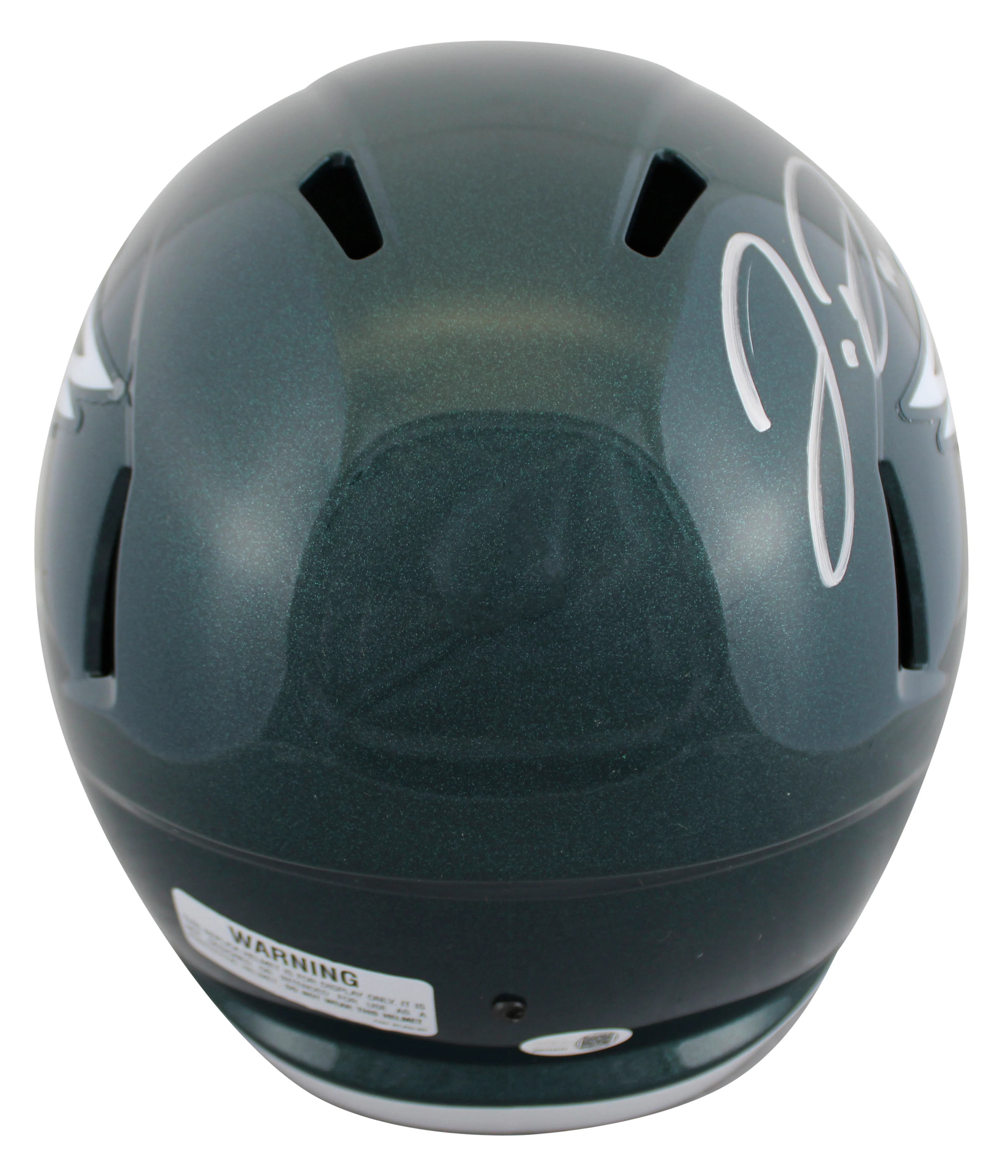 Eagles Jordan Davis Signed Full Size Speed Rep Helmet W/ Silver Sig JSA Witness - Image 3