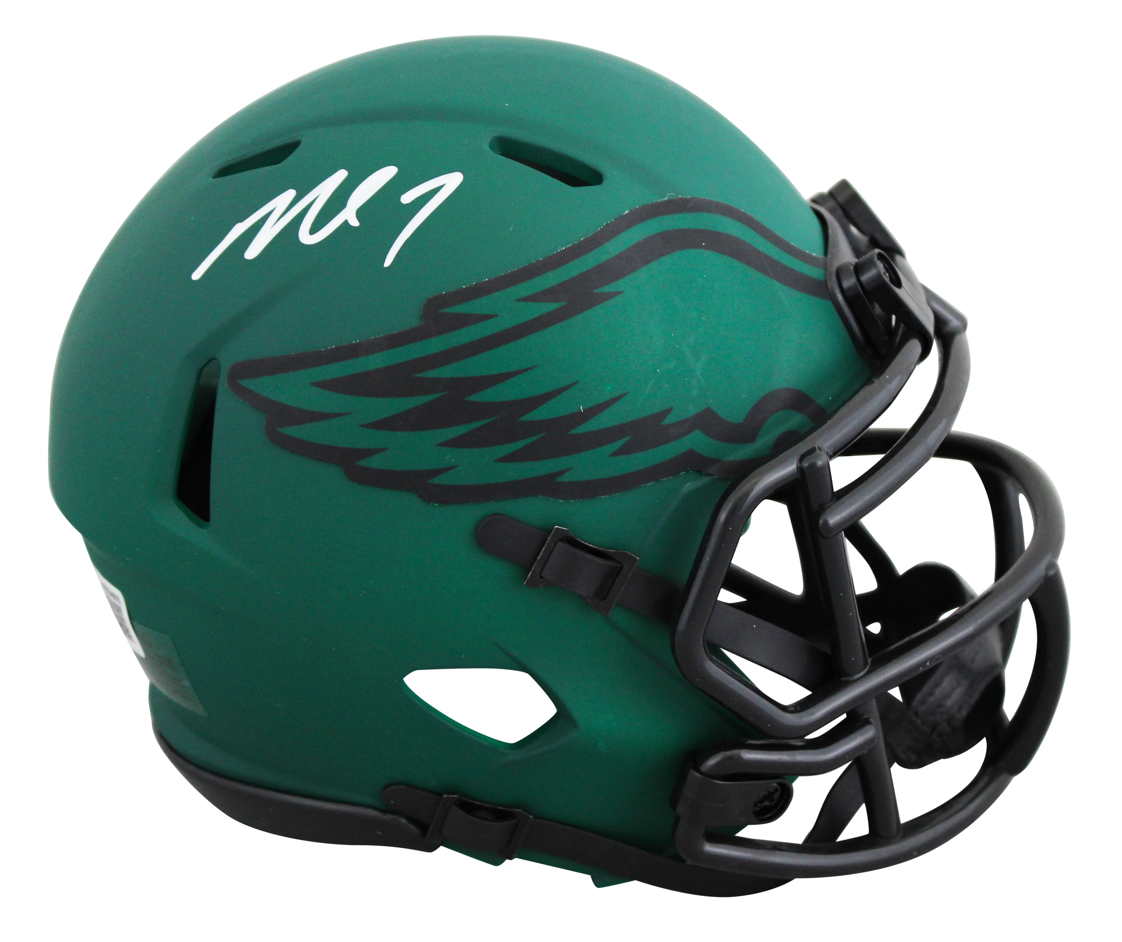 Eagles Michael Vick Authentic Signed Rave Speed Mini Helmet BAS Witnessed - Image 2