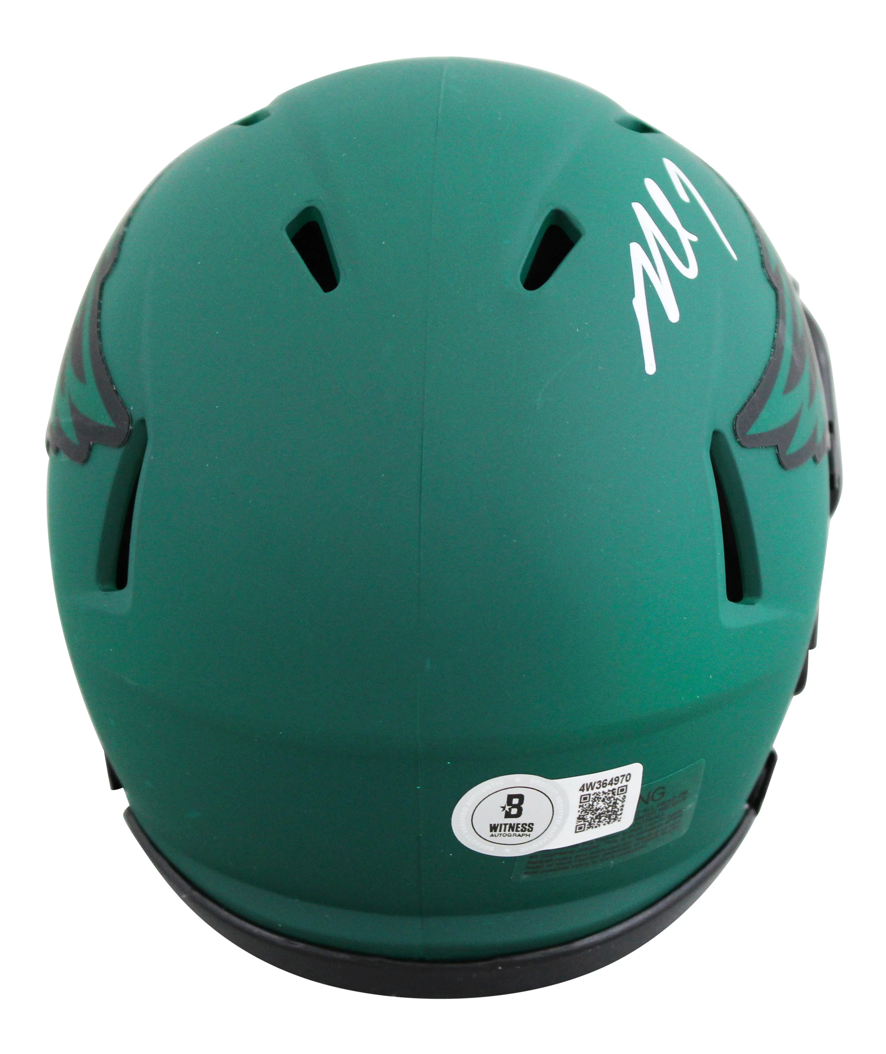 Eagles Michael Vick Authentic Signed Rave Speed Mini Helmet BAS Witnessed - Image 3