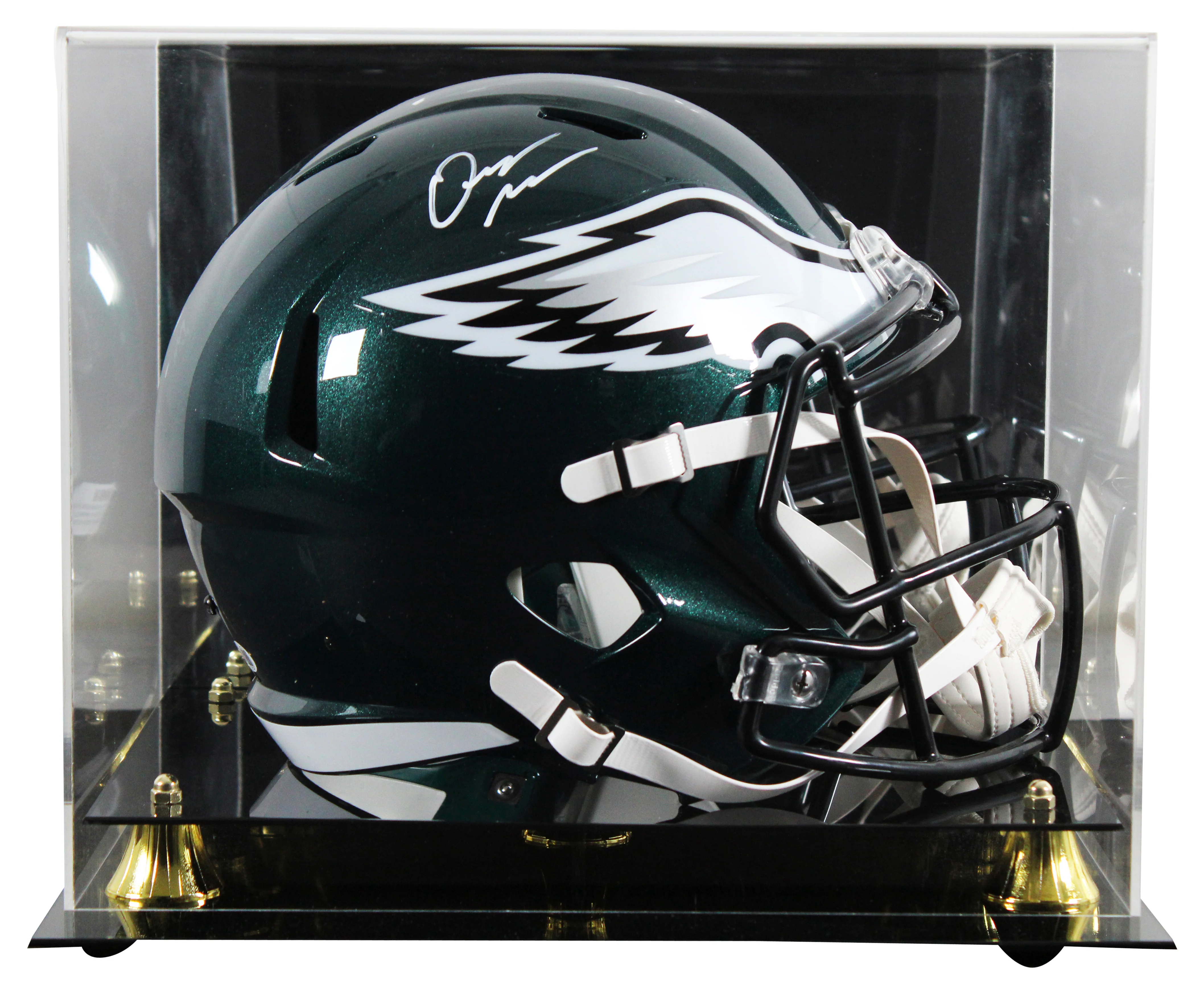 Eagles Quinyon Mitchell Signed Full Size Speed Rep Helmet W/ Case JSA Witnessed - Image 2