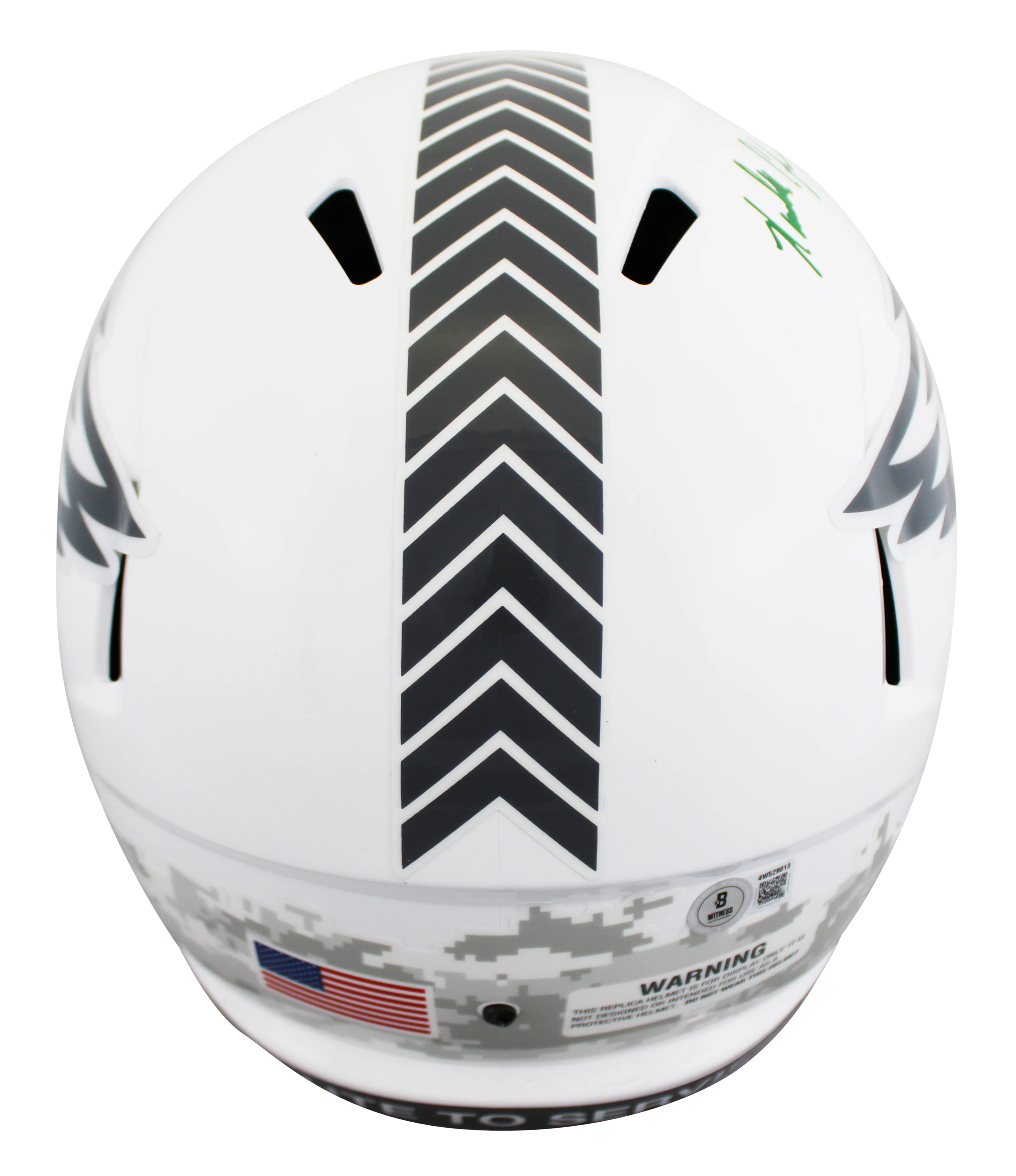 Eagles Randall Cunningham Signed STS III Full Size Speed Rep Helmet BAS Wit - Image 3