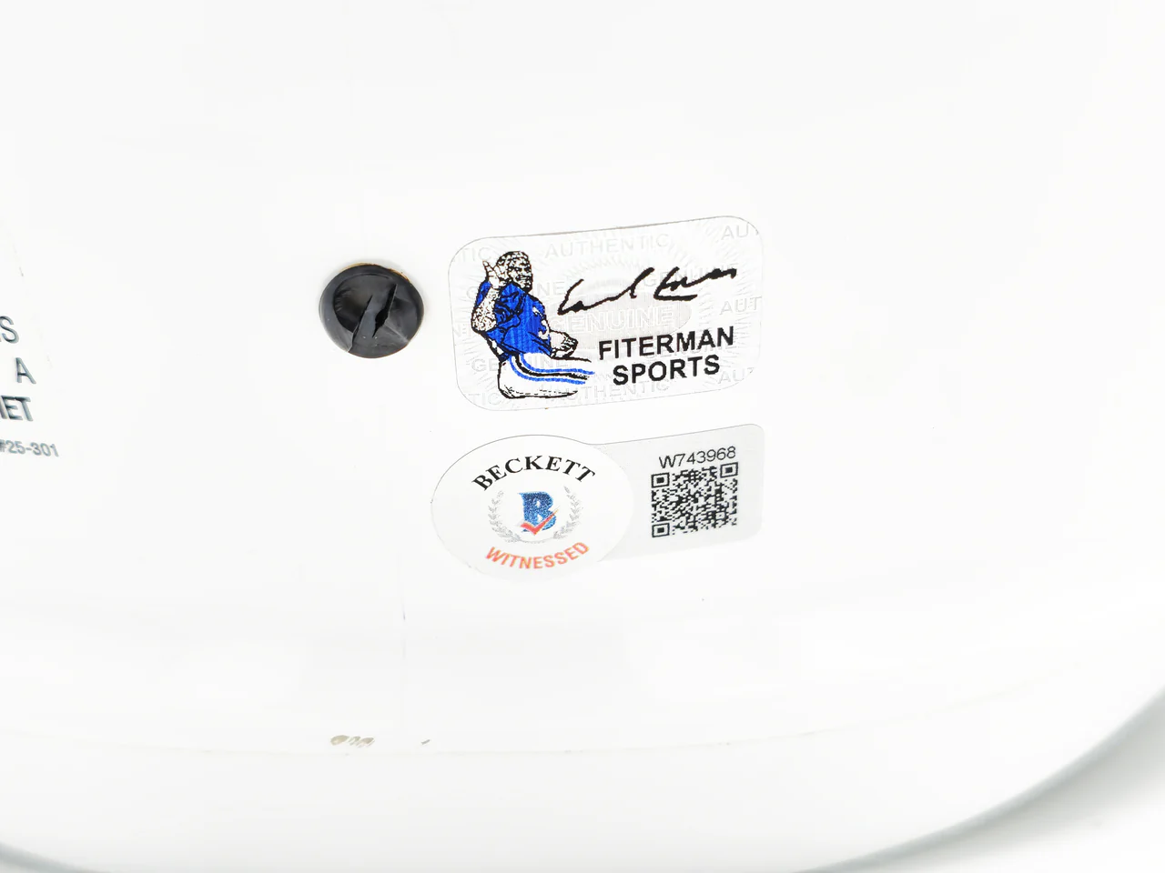 Earl Campbell Autographed Texas Longhorns White Full Size Replica Speed 2021 Helmet Beckett BAS Witness Stock #228065 - Image 5