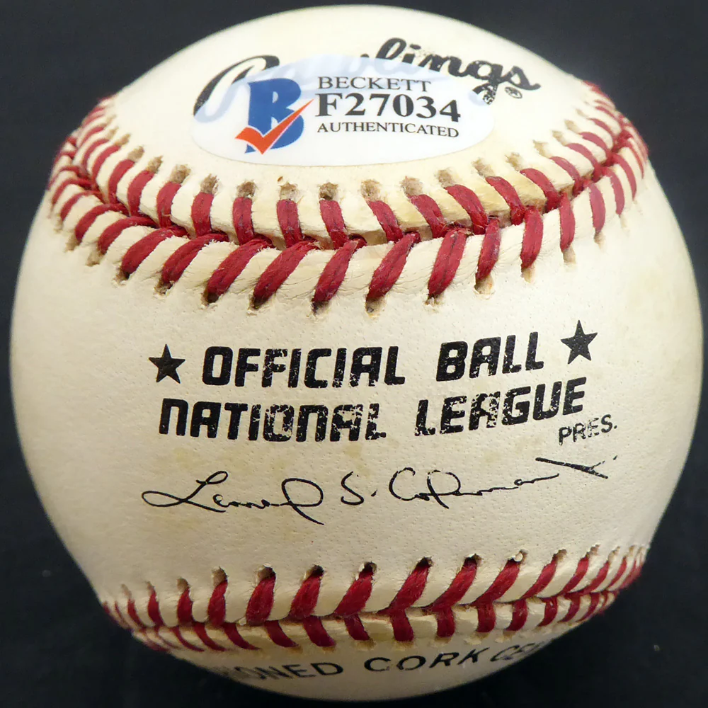 Earl McMillan Autographed Official NL Baseball Negro Leagues Beckett BAS #F27034 - Image 4