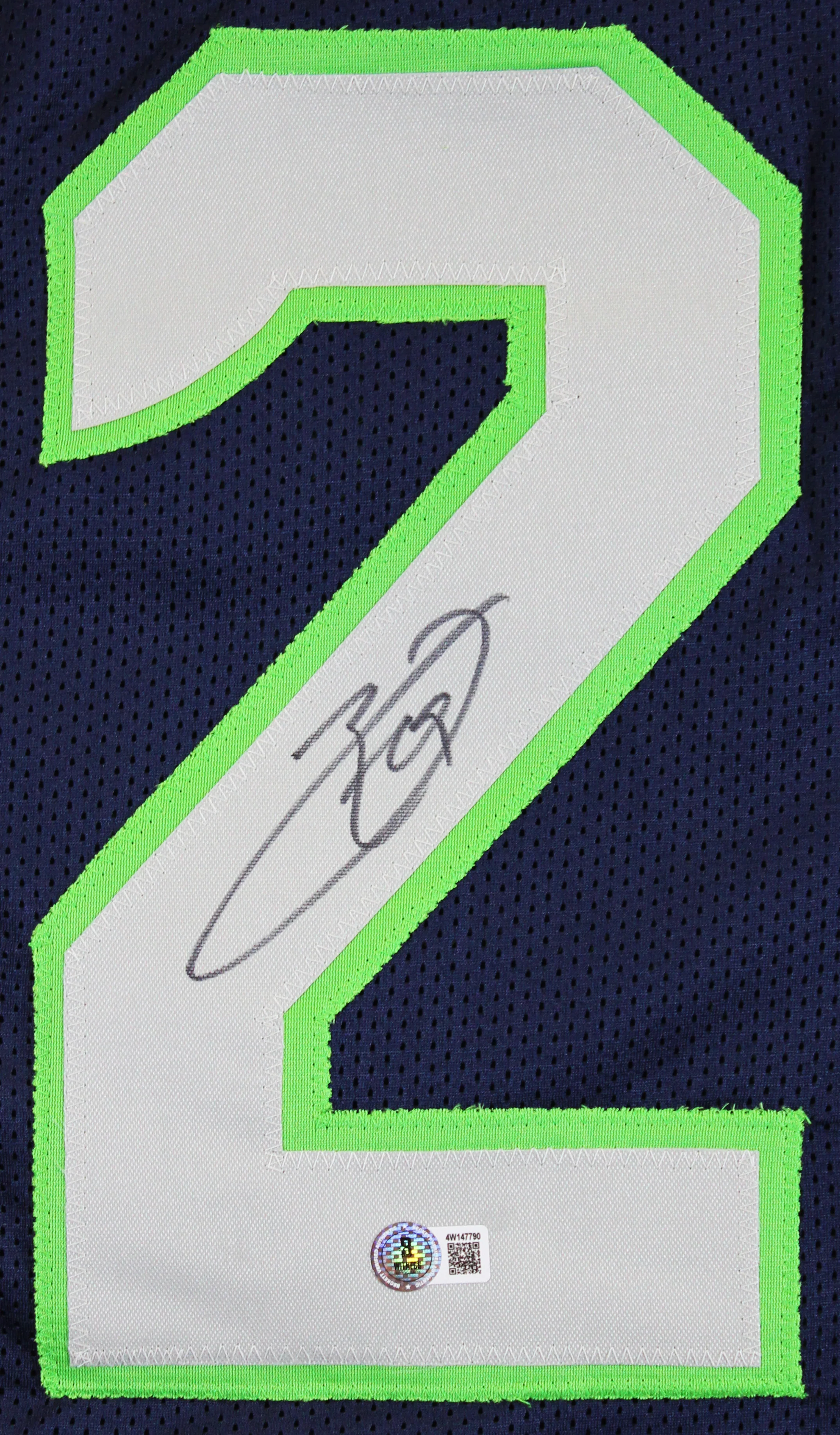 Earl Thomas Authentic Signed Navy Pro Style Jersey Autographed BAS Witnessed - Image 3