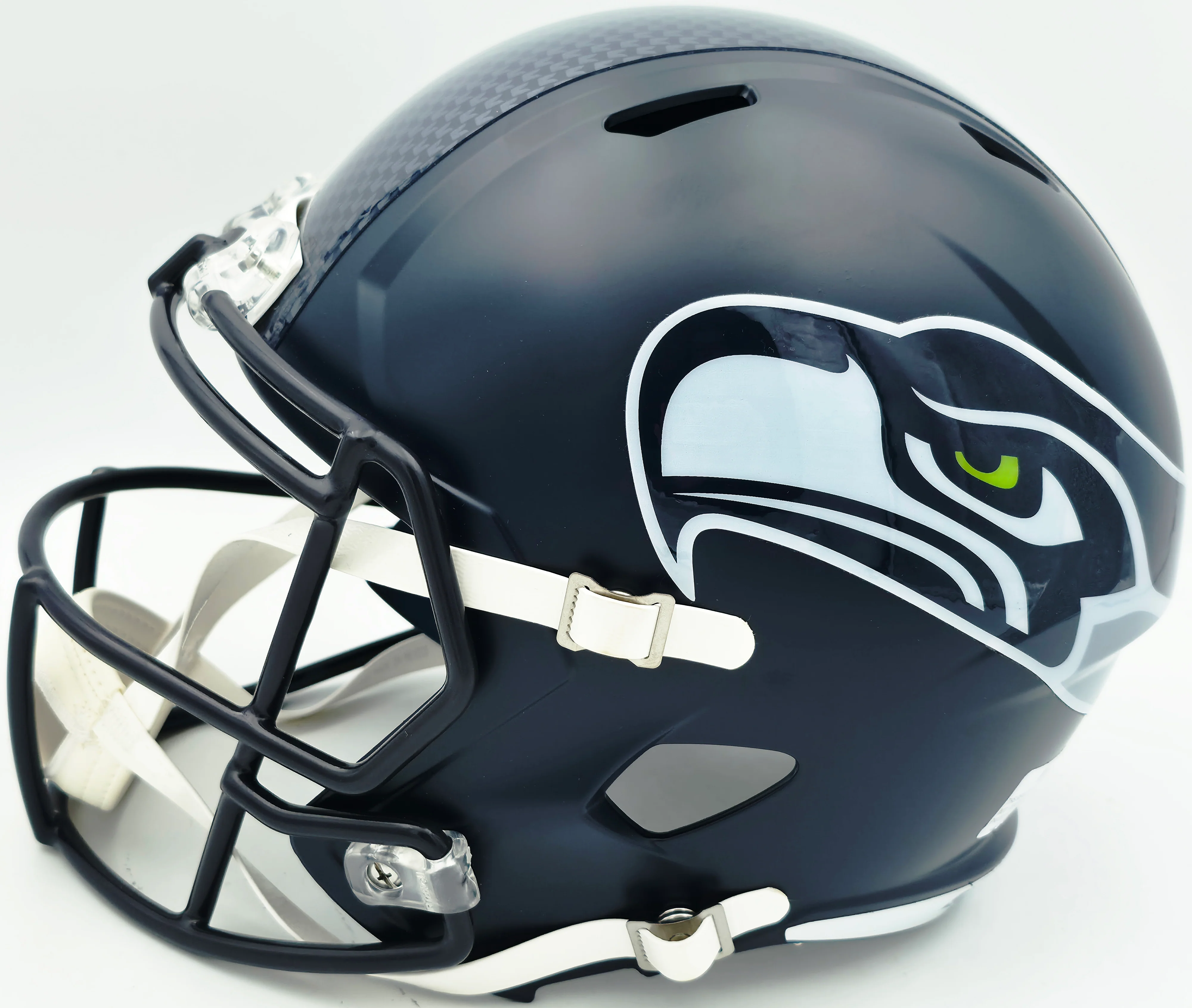Earl Thomas Autographed Seattle Seahawks Blue Full Size Speed Replica Helmet Beckett BAS Witness #4W147354 - Image 5