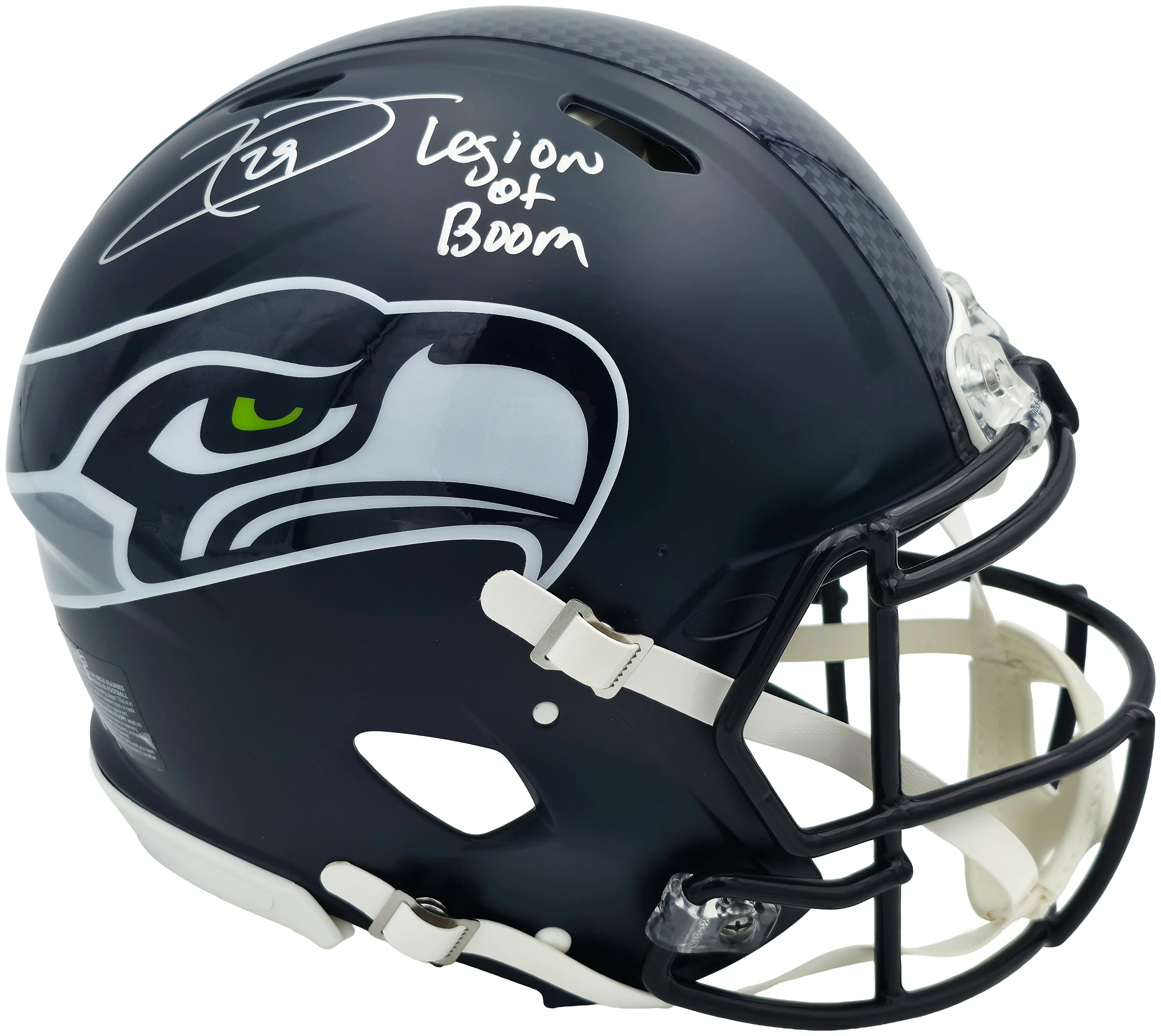 Earl Thomas III Autographed Seattle Seahawks Blue Full Size Authentic Speed Helmet "Legion of Boom" Beckett BAS Witness Stock #262444