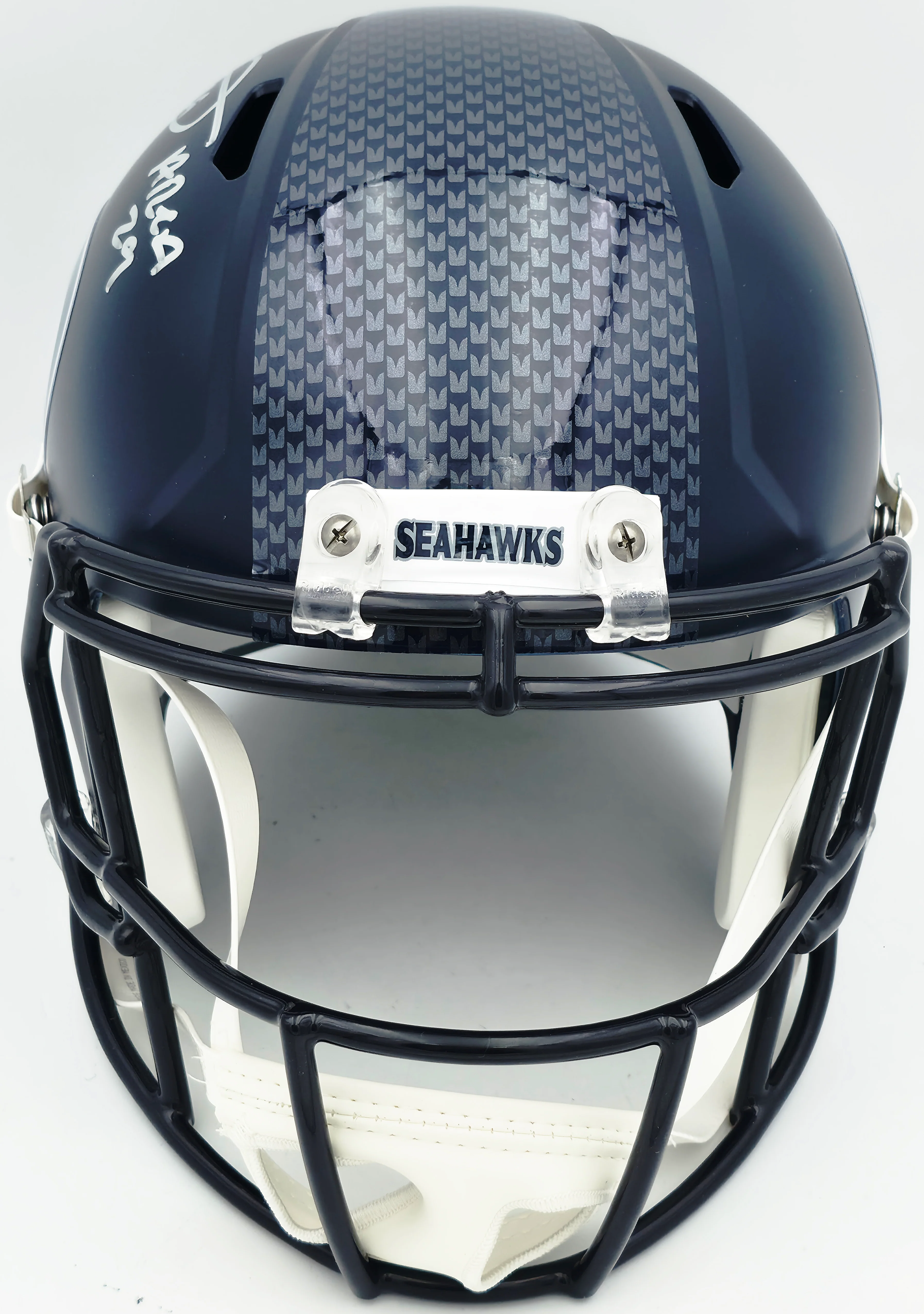 Earl Thomas III Autographed Seattle Seahawks Blue Full Size Replica Speed Helmet "Area 29" Beckett BAS Witness Stock #262446 - Image 3