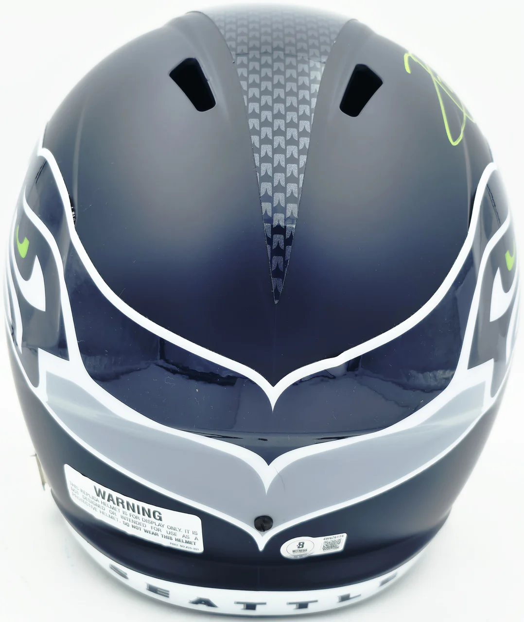Earl Thomas III Autographed Seattle Seahawks Blue Full Size Replica Speed Helmet "Legion of Boom" Beckett BAS Witness Stock #262445 - Image 5
