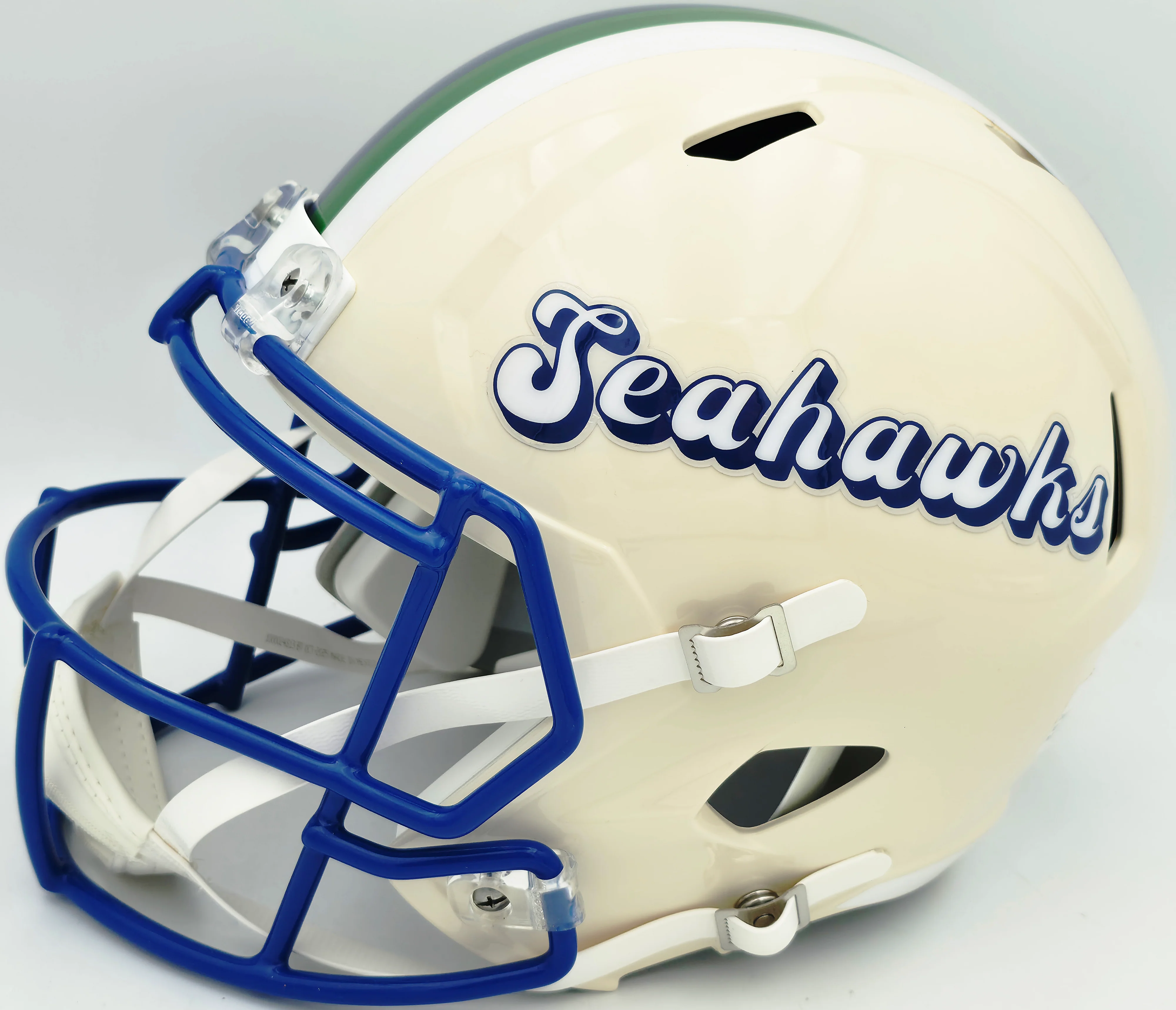 Earl Thomas III Autographed Seattle Seahawks Cream Retro Full Size Replica Speed Helmet "Legion of Boom" Beckett BAS Witness Stock #262438 - Image 3