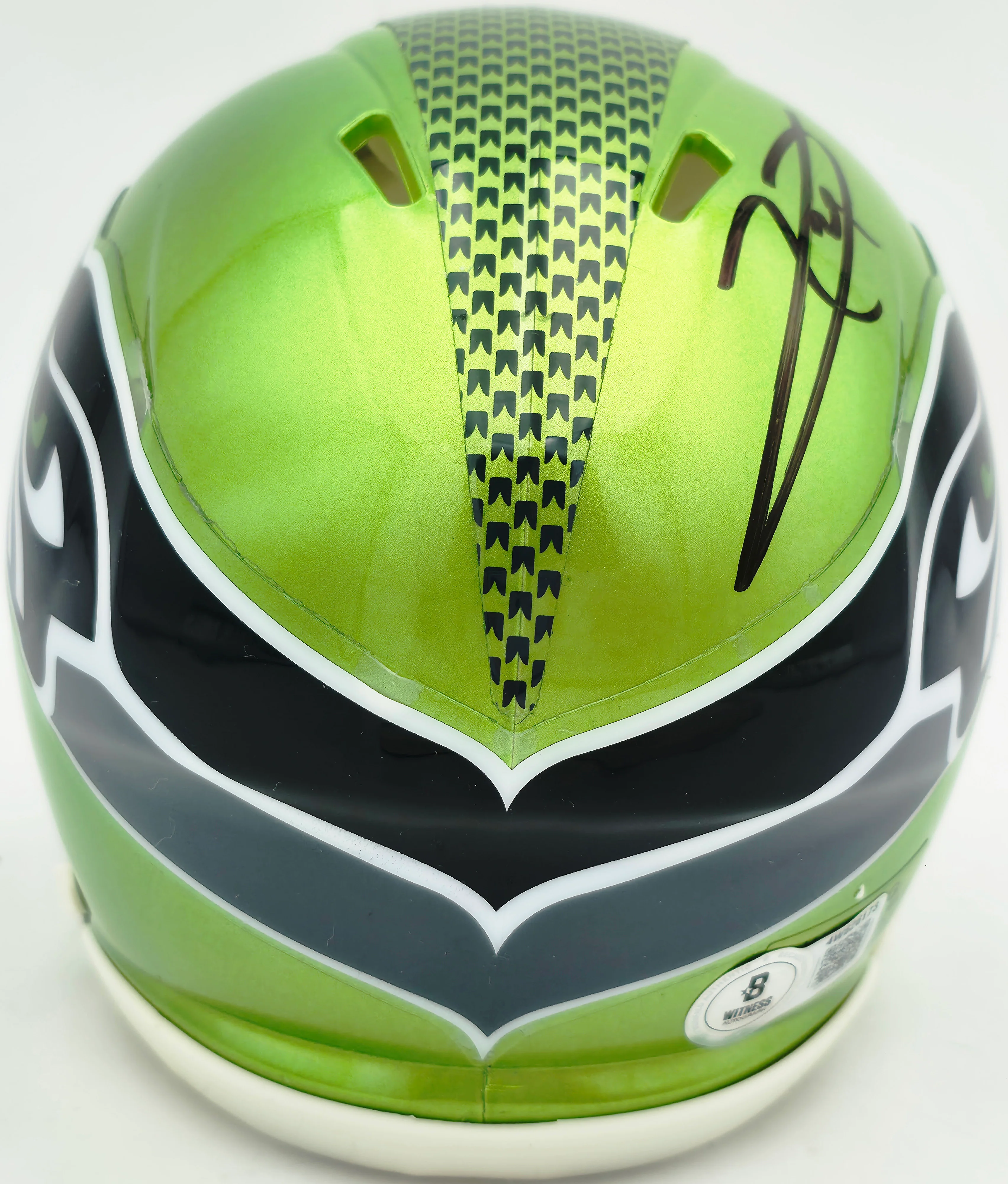 Earl Thomas III Autographed Seattle Seahawks Flash Green Speed Mini Helmet Beckett BAS Witness Stock #262448 - Image 5