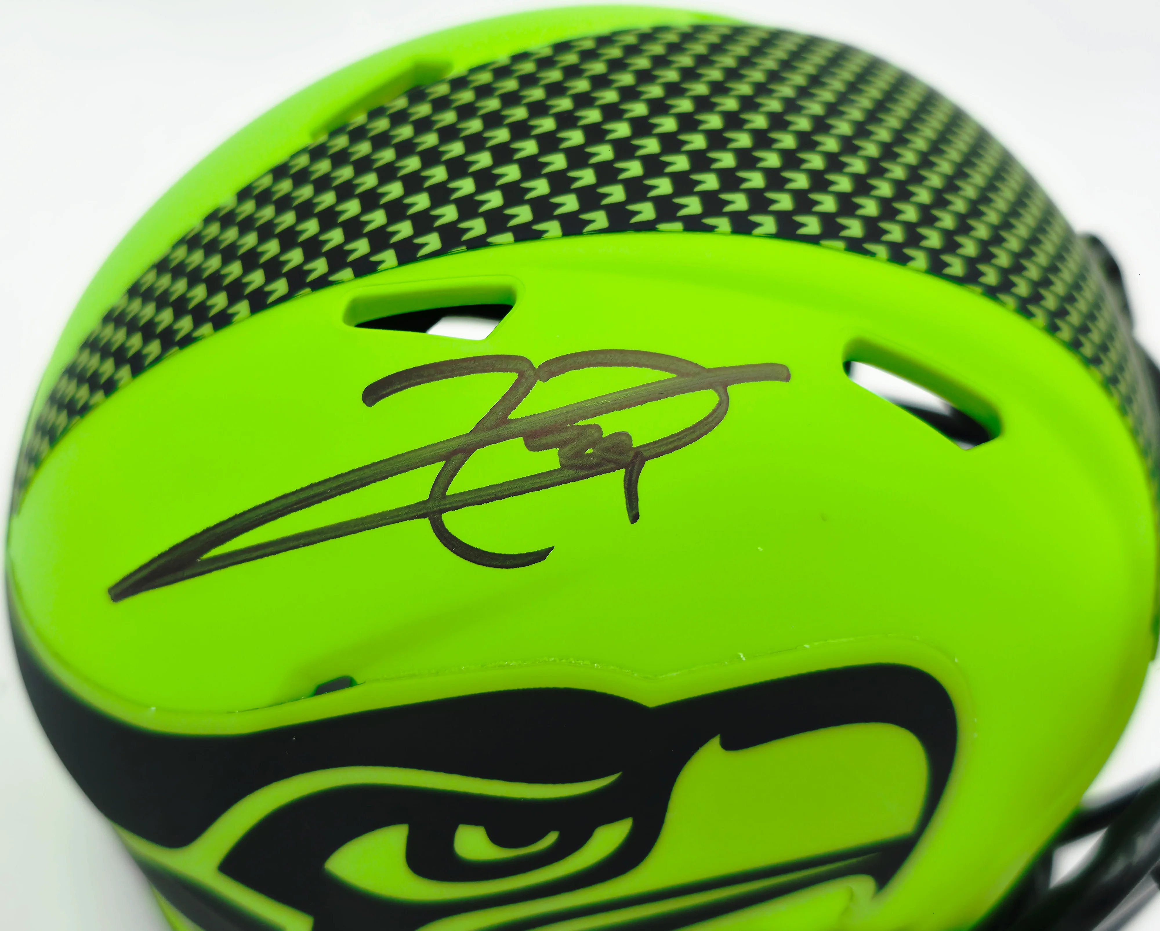 Earl Thomas III Autographed Seattle Seahawks Rave Green Speed Mini Helmet Beckett BAS Witness Stock #262451 - Image 2