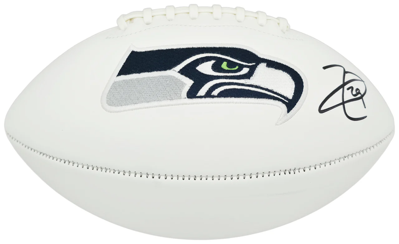 Earl Thomas III Autographed White Seattle Seahawks Super Bowl XLVIII Logo Football Beckett BAS Witness Stock #262447 - Image 2