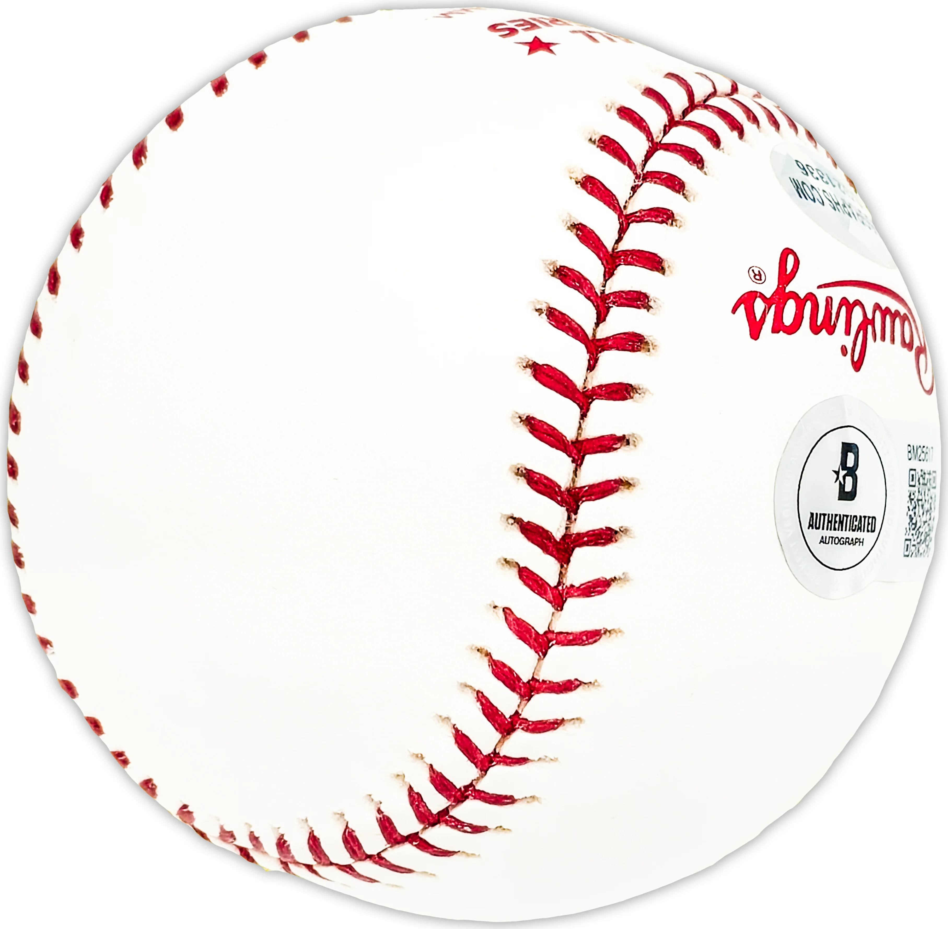 Ed Figueroa Autographed Official 1978 World Series Logo MLB Baseball New York Yankees "1978 World Champs" Beckett BAS QR #BM25617 - Image 5