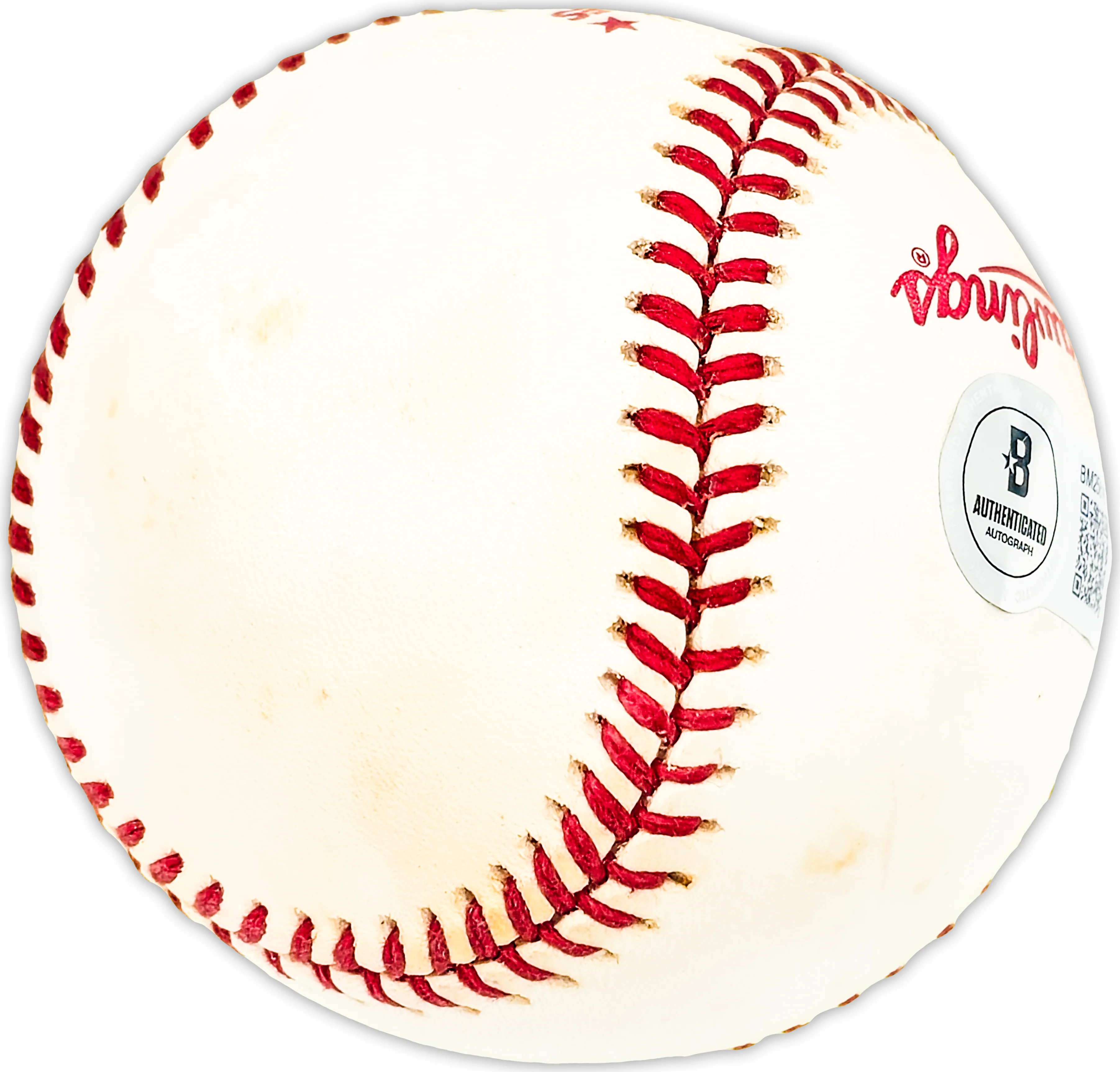 Ed Figueroa Autographed Official 1978 World Series Logo MLB Baseball New York Yankees "#31 20 Game Winner 1978" Beckett BAS QR #BM25616 - Image 5