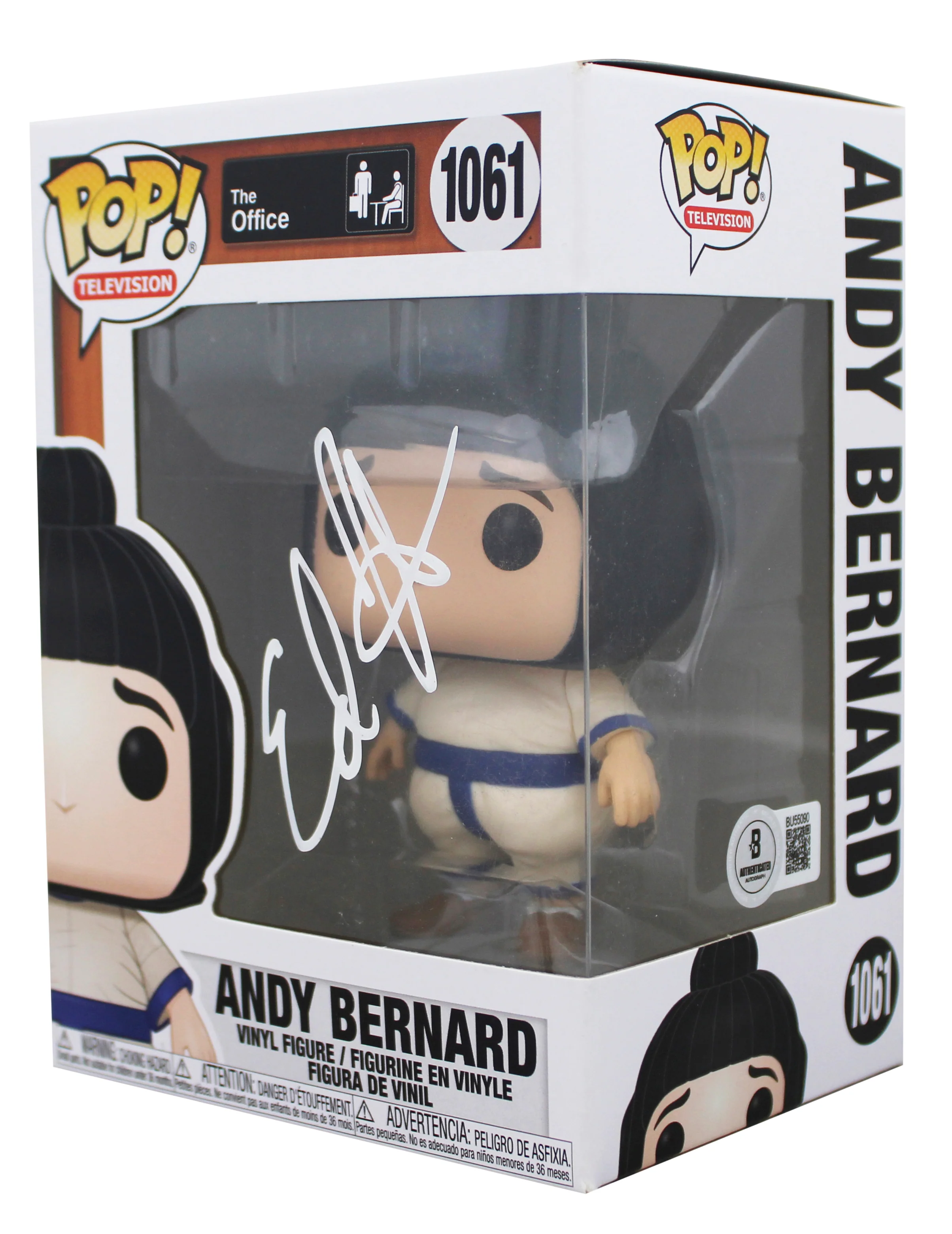 Ed Helms Signed Andy Bernard #1061 Funko Pop Vinyl Figure PSA/DNA #BU55090 - Image 3