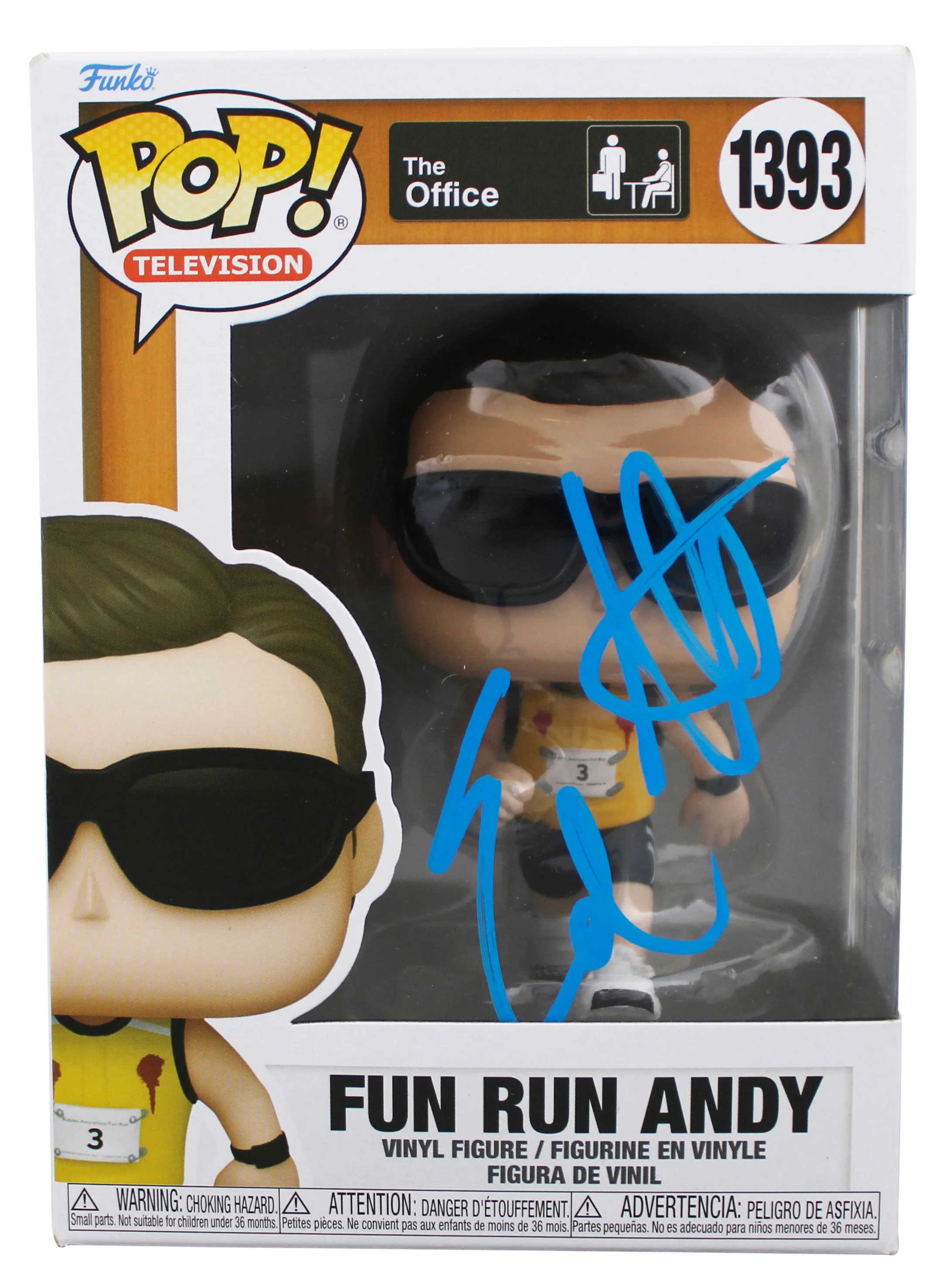 Ed Helms The Office Signed Fun Run Andy #1393 Funko Pop Vinyl Figure PSA/DNA - Image 2