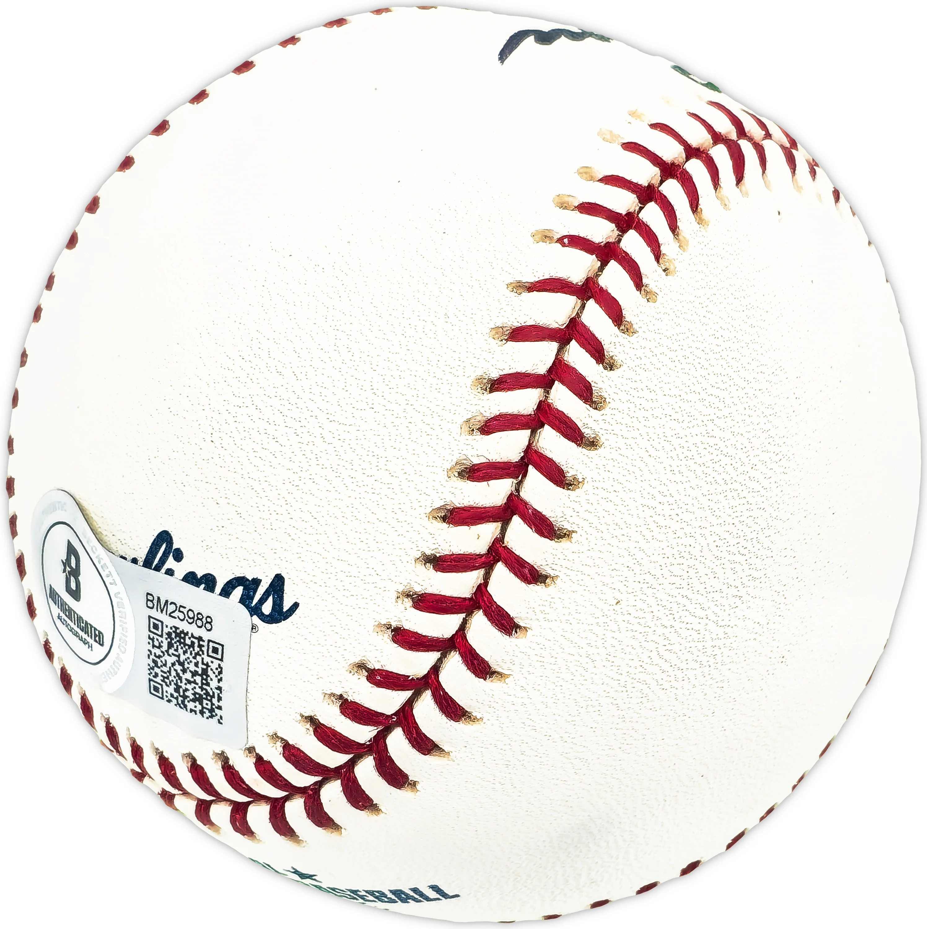 Eddie Lyons Autographed Official MLB Baseball Washington Senators Beckett BAS QR #BM25988 - Image 3