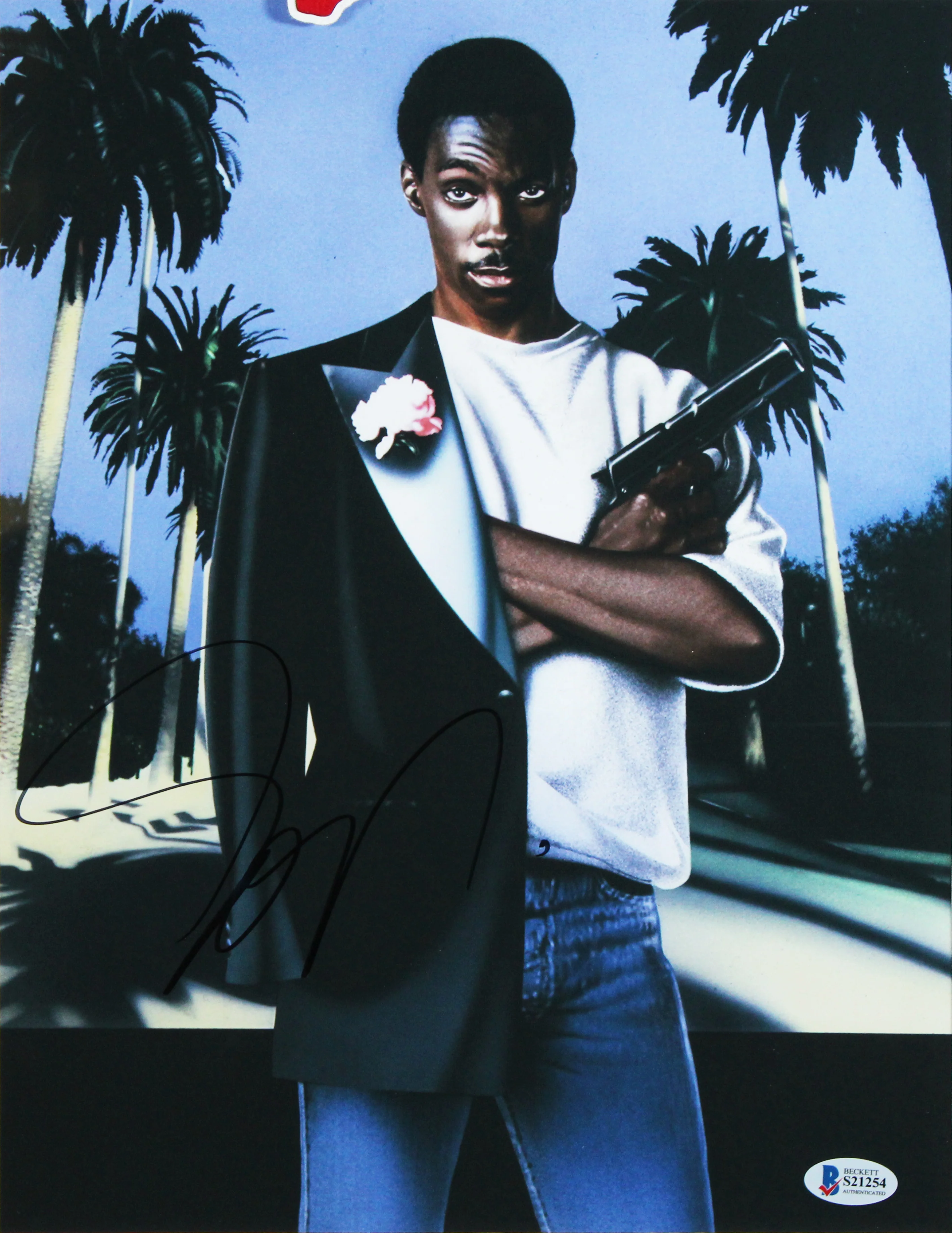 Eddie Murphy Beverly Hills Cop Authentic Signed 11x14 Framed Photo BAS #S21254 - Image 3