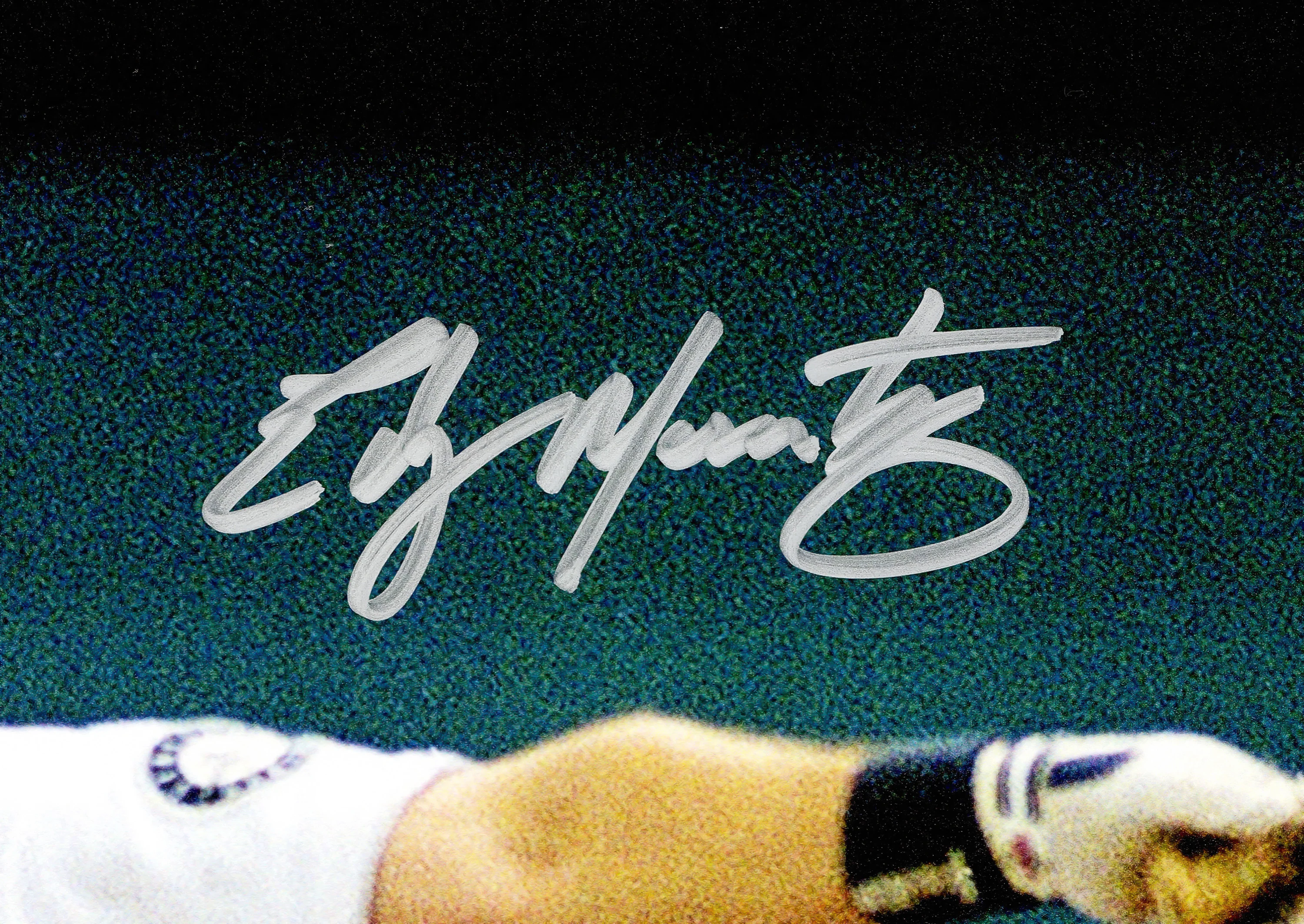 Edgar Martinez Autographed 16x20 Photo Seattle Mariners (The Double) Beckett BAS Witness Stock #252464 - Image 2