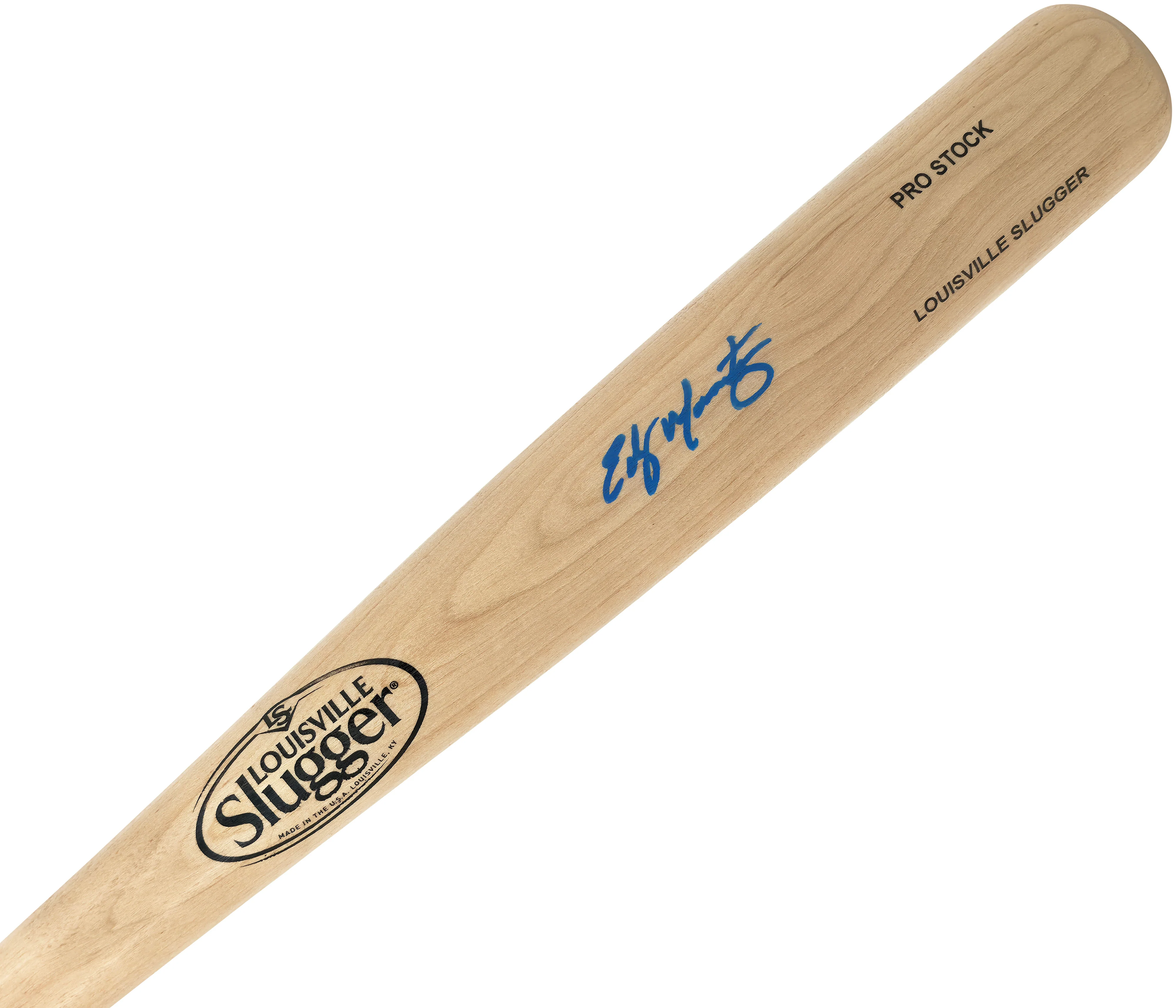 Edgar Martinez Autographed Blonde Louisville Slugger Pro Stock Baseball Bat Seattle Mariners Beckett BAS Witness Stock #252589 - Image 2