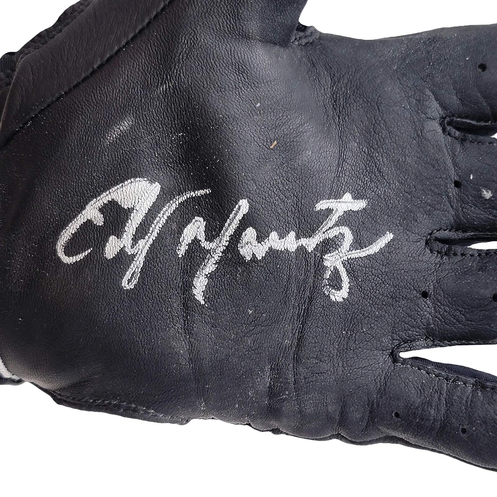 Edgar Martinez Autographed Franklin Diamond Collection Game Used Black Batting Gloves Seattle Mariners With Signed Certificate Stock #211909 - Image 3