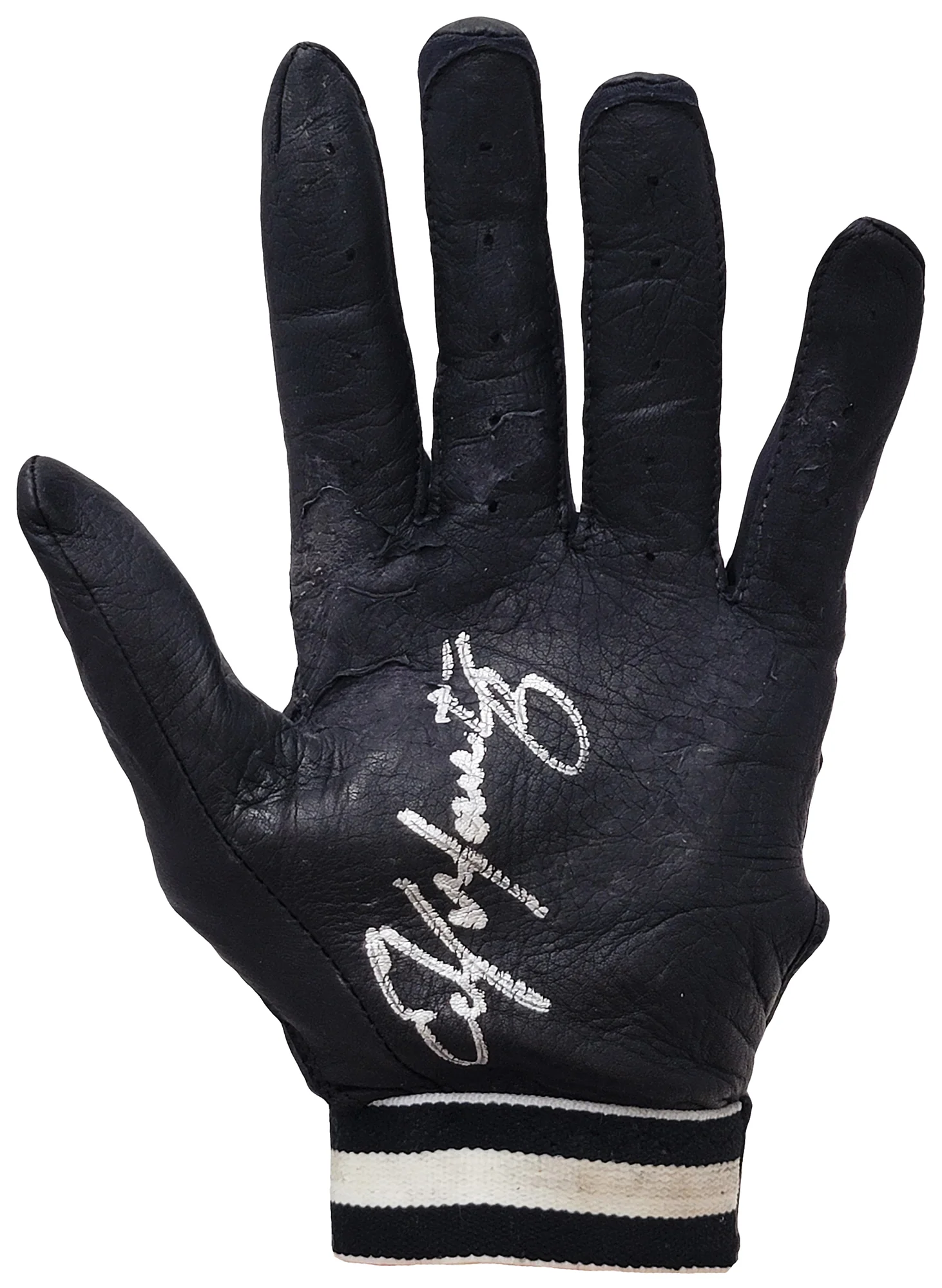 Edgar Martinez Autographed Franklin Game Used Black Batting Gloves Seattle Mariners With Signed Certificate Stock #211908 - Image 2