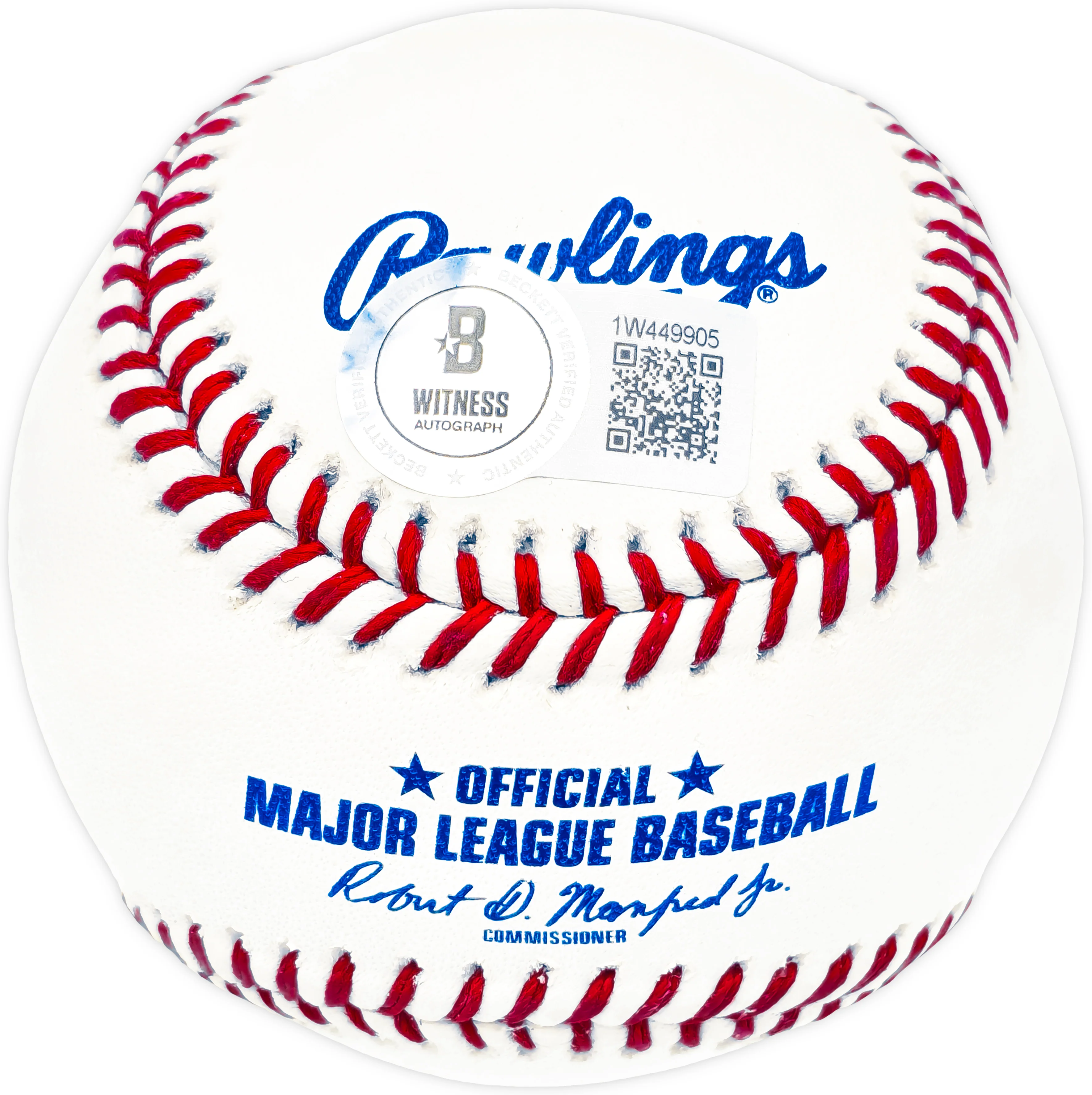 Edgar Martinez Autographed Official MLB Baseball Seattle Mariners "HOF 19" Beckett BAS Witness Stock #230601 - Image 3