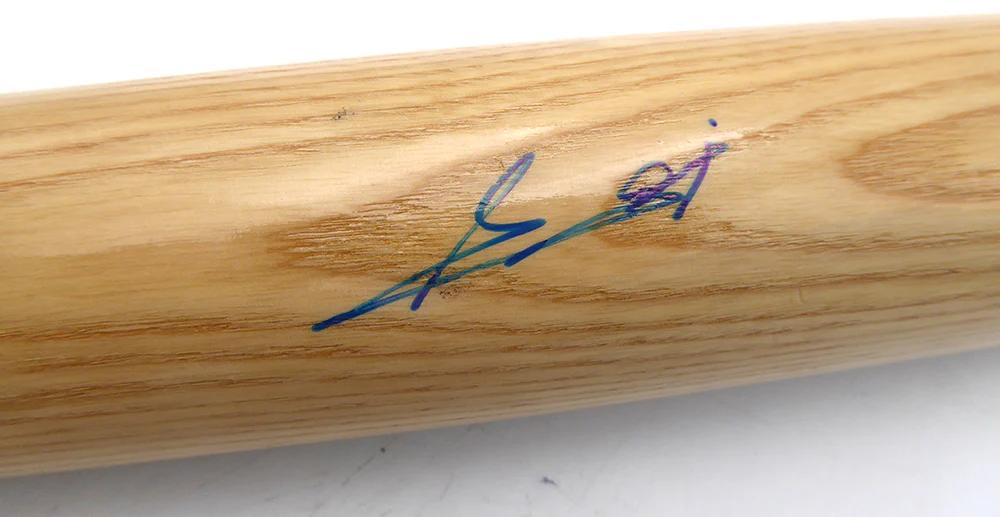 Edgar Renteria Autographed Rawlings Big Stick Bat San Francisco Giants, Miami Marlins MLB Holo #FJ139763 - Image 2
