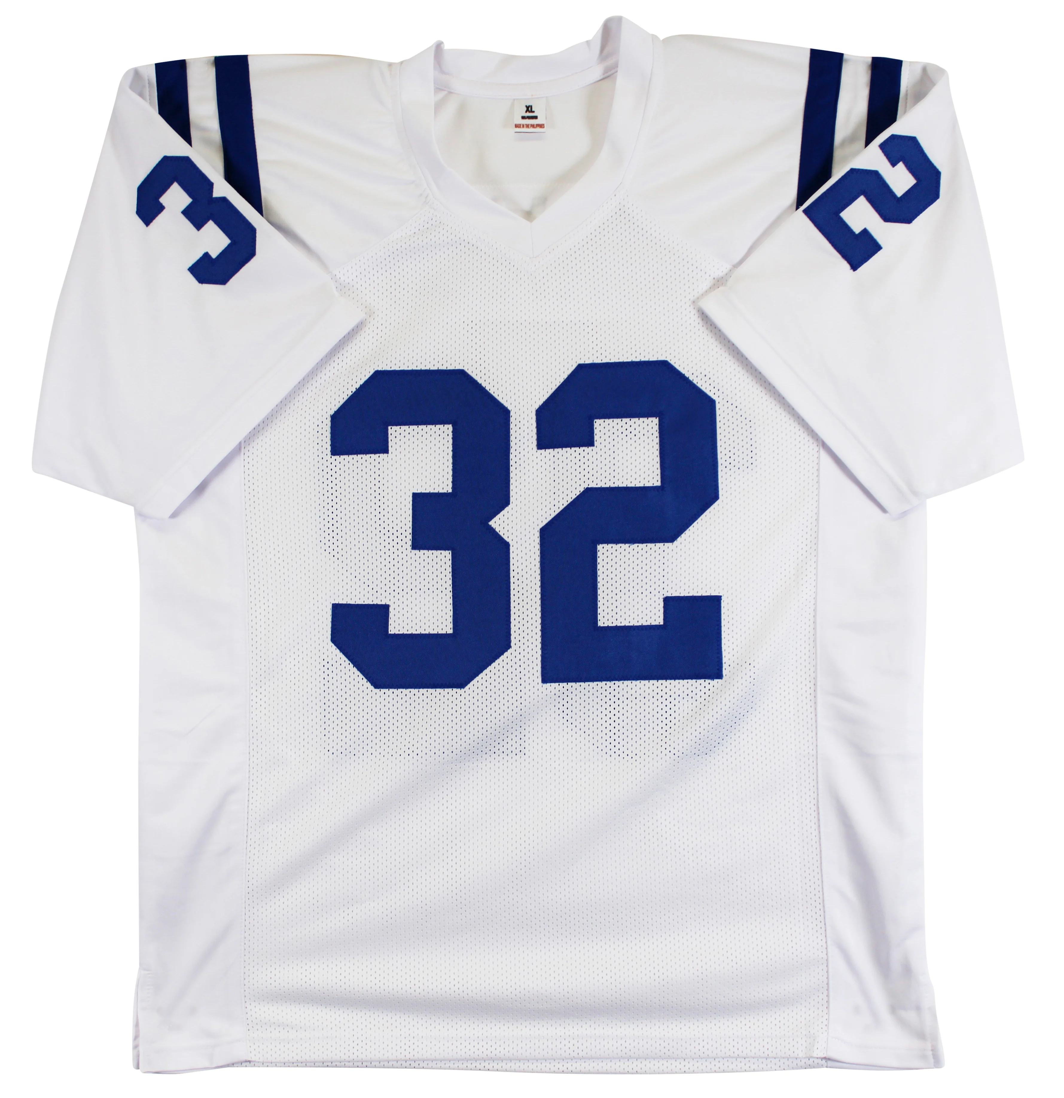 Edgerrin James Authentic Signed White Pro Style Jersey Autographed BAS Witnessed - Image 4