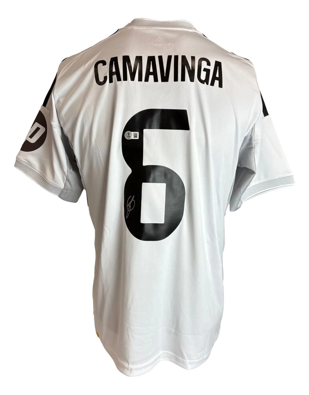 Eduardo Camavinga Signed Real Madrid Adidas Soccer Jersey BAS