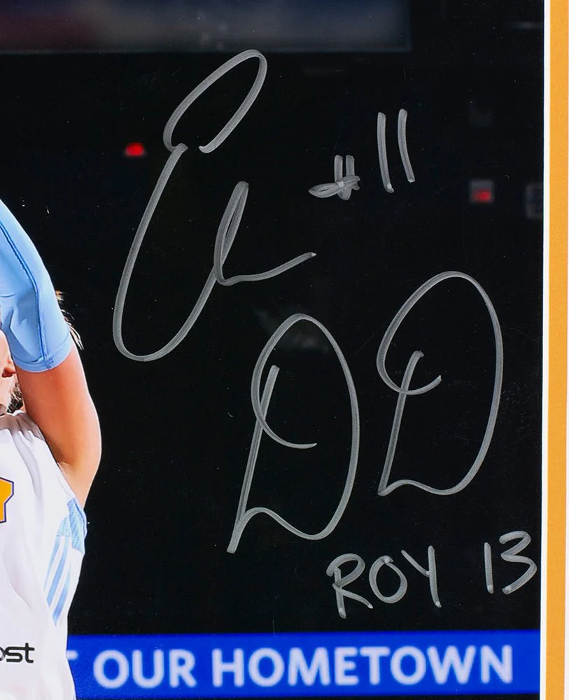 Elena Delle Donne Signed Framed 16x20 Chicago Sky Photo ROY 13 PSA/DNA Holo - Image 2