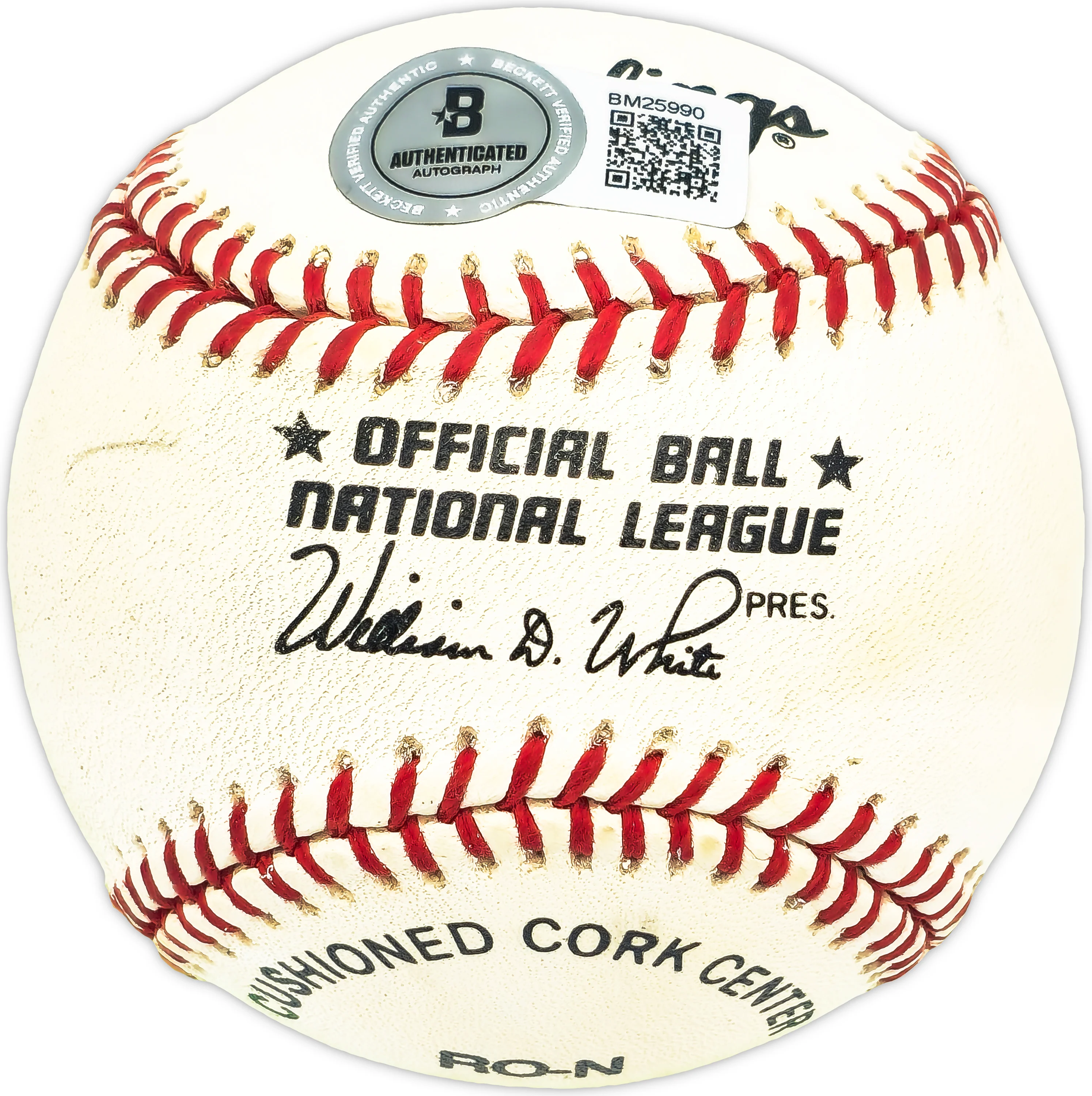 Elmer Klumpp Autographed Official NL Baseball Brooklyn Dodgers Beckett BAS QR #BM25990 - Image 4