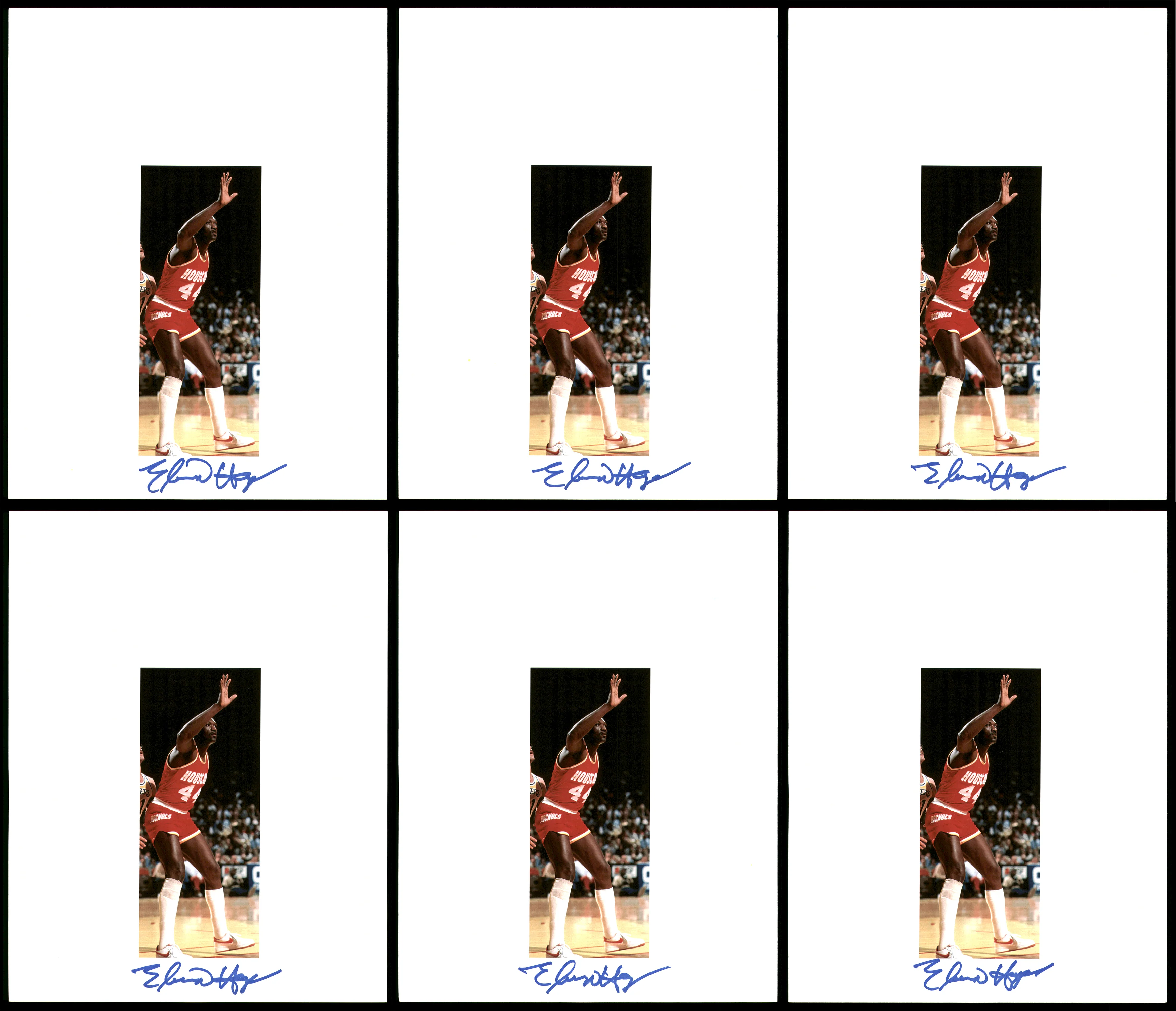 Elvin Hayes Autographed 8.5x11 Photo 12 Count Lot Houston Rockets SKU #194021