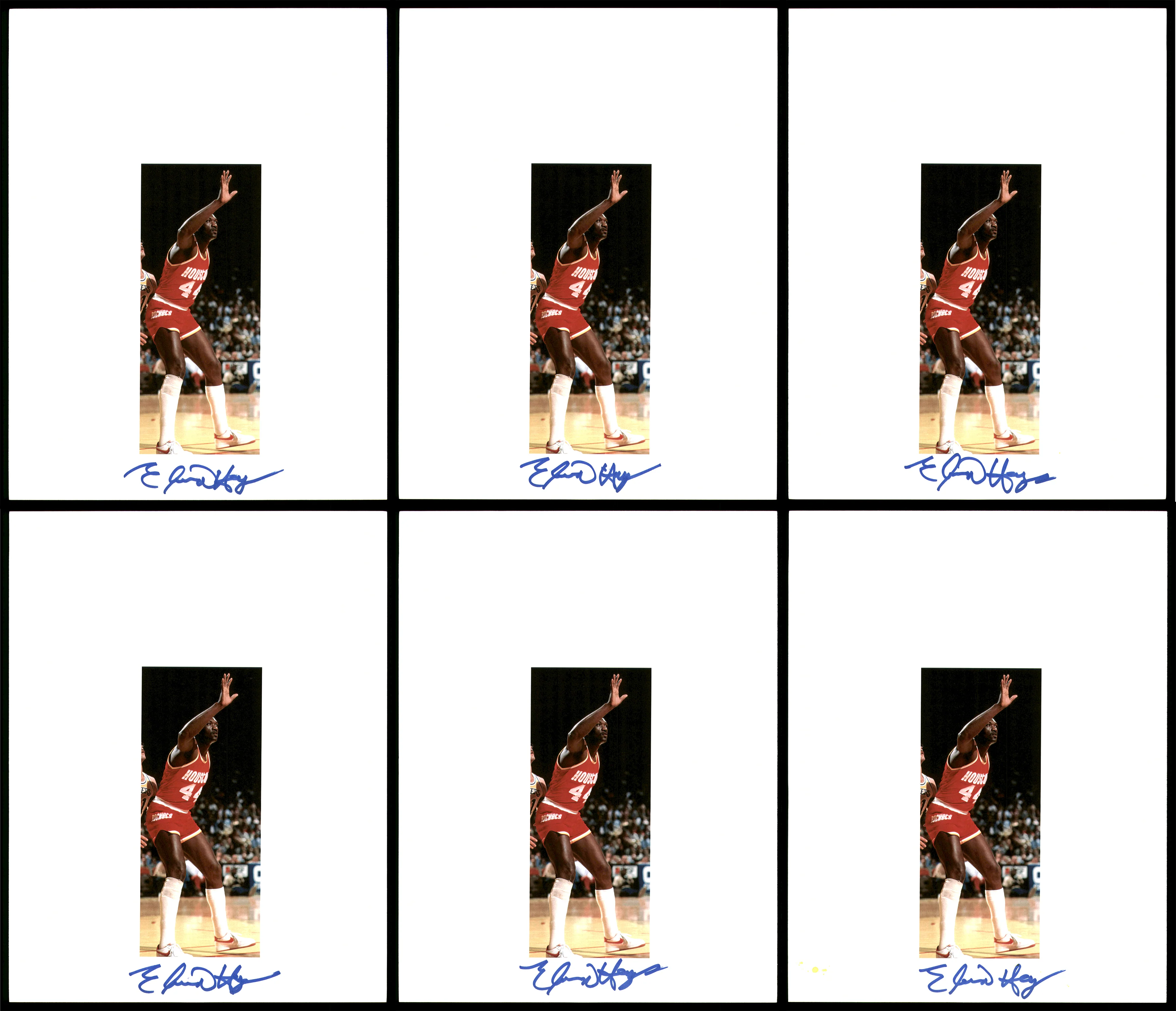 Elvin Hayes Autographed 8.5x11 Photo 12 Count Lot Houston Rockets SKU #194021 - Image 2