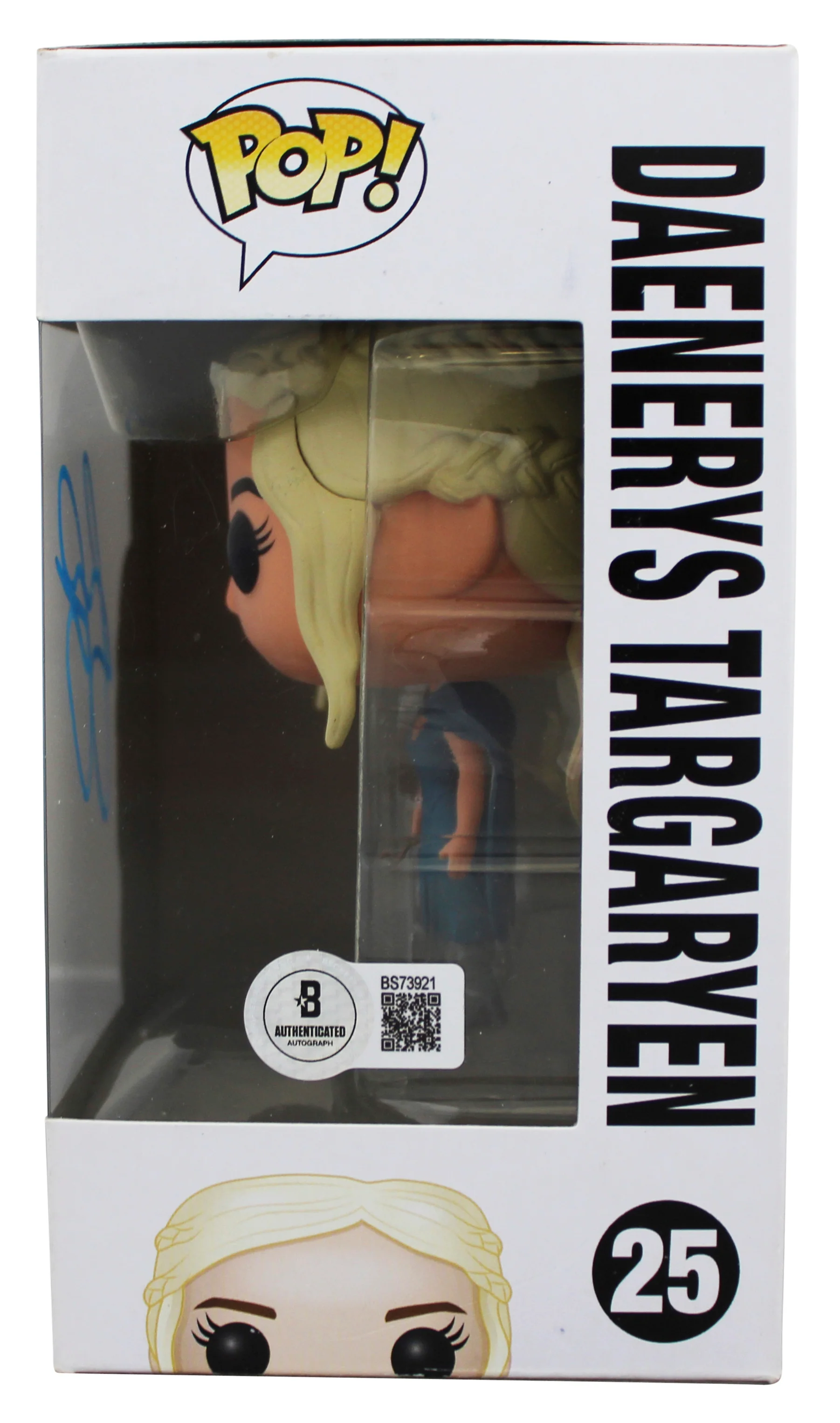 Emilia Clarke Game of Thrones Signed Daenerys #25 Funko Pop Figure BAS #BS73921 - Image 4