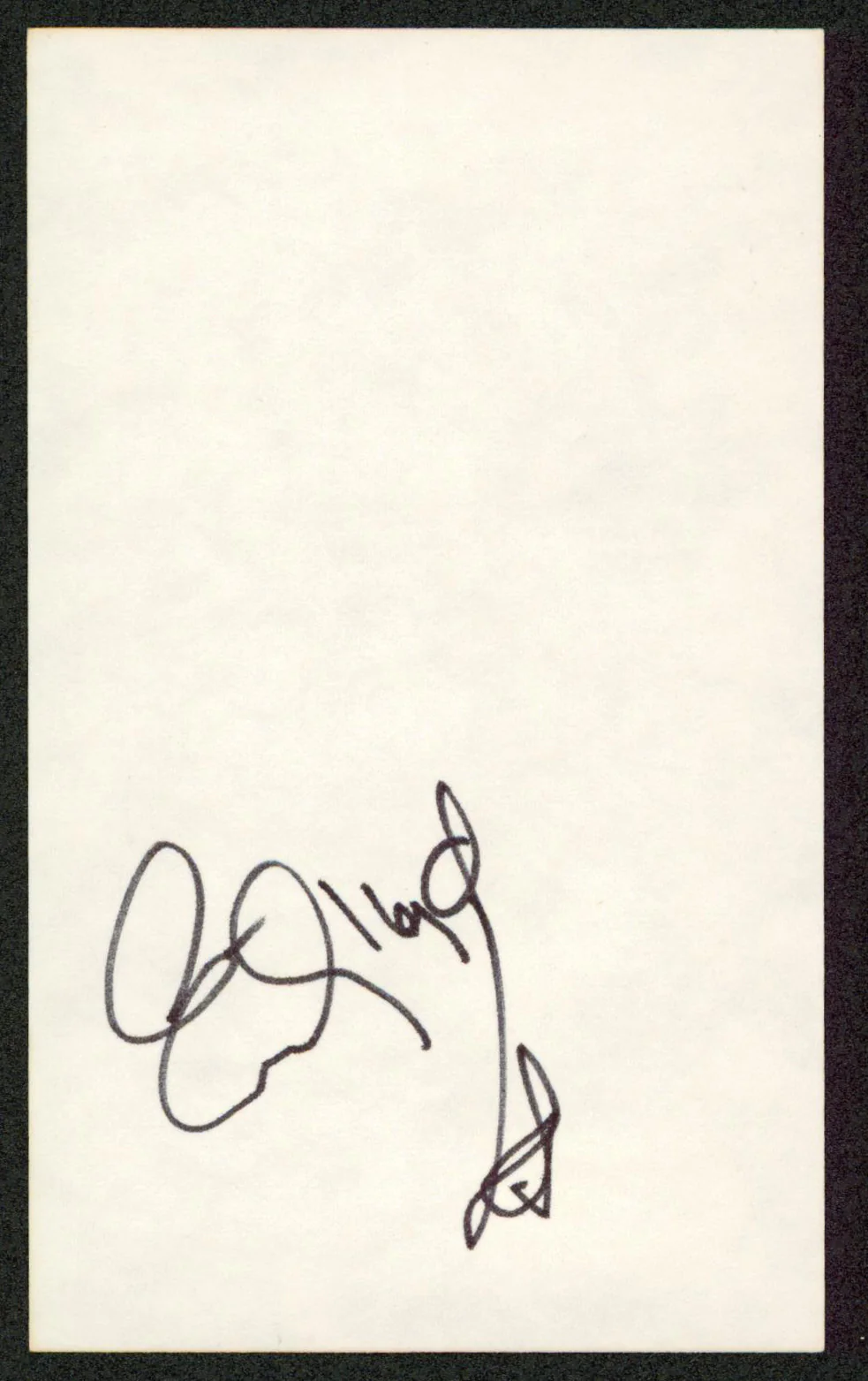 Emily Lloyd Mermaids Authentic Signed 3x5 Index Card Autographed BAS #BW35554 - Image 2
