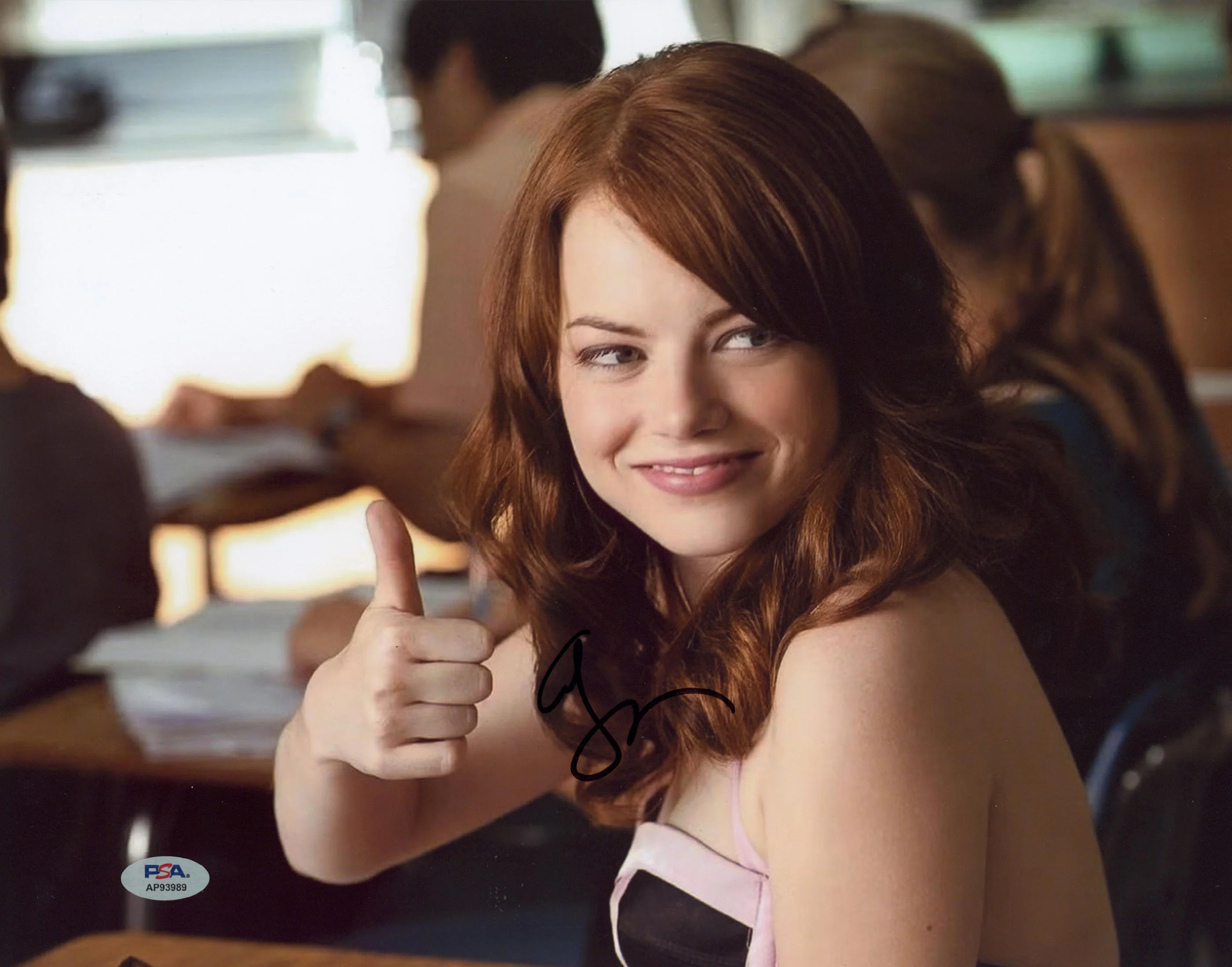 Emma Stone Easy A Authentic Signed 11x14 Horizontal Photo PSA/DNA #AP93989 - Image 2